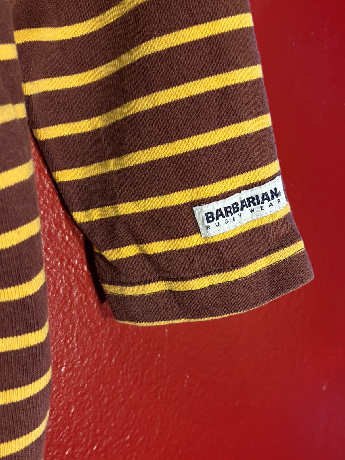 Vintage Barbarian Striped Rugby Jersey [S]