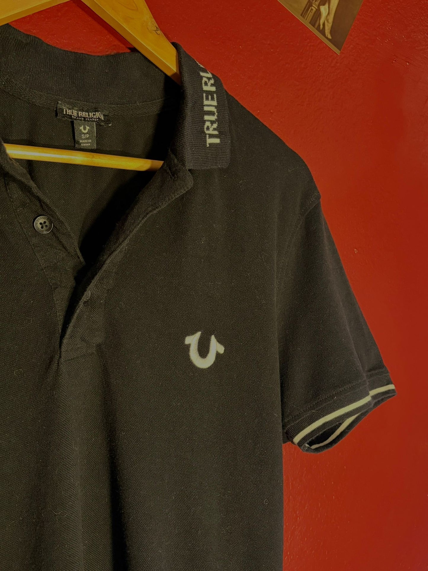 True Religion Horseshoe Logo Polo Shirt [S]