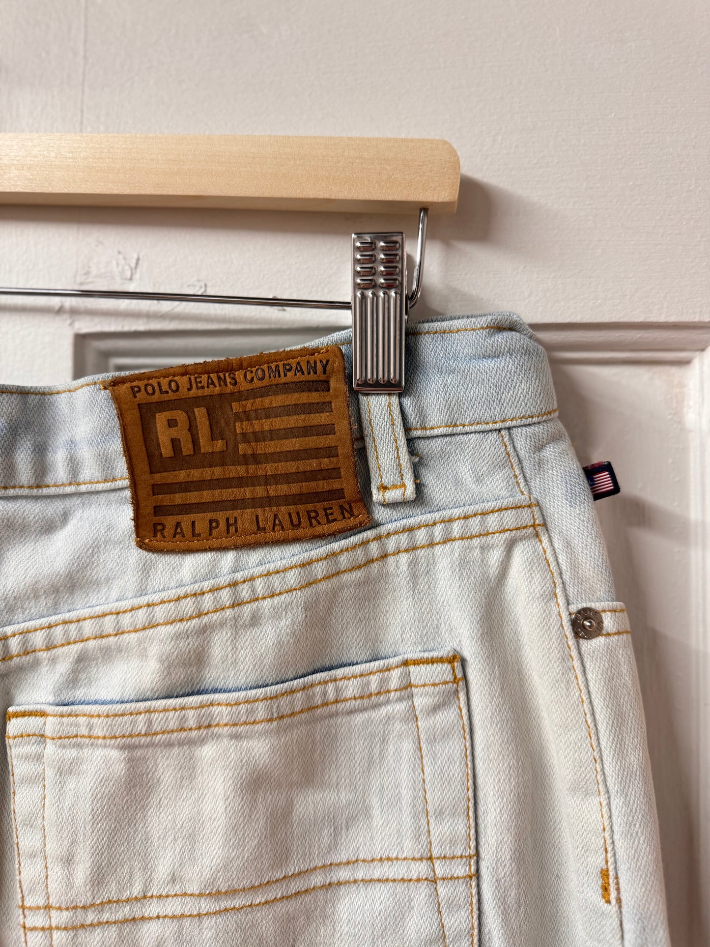 POLO Ralph Lauren Acid Wash Denim Skirt [AU 12]