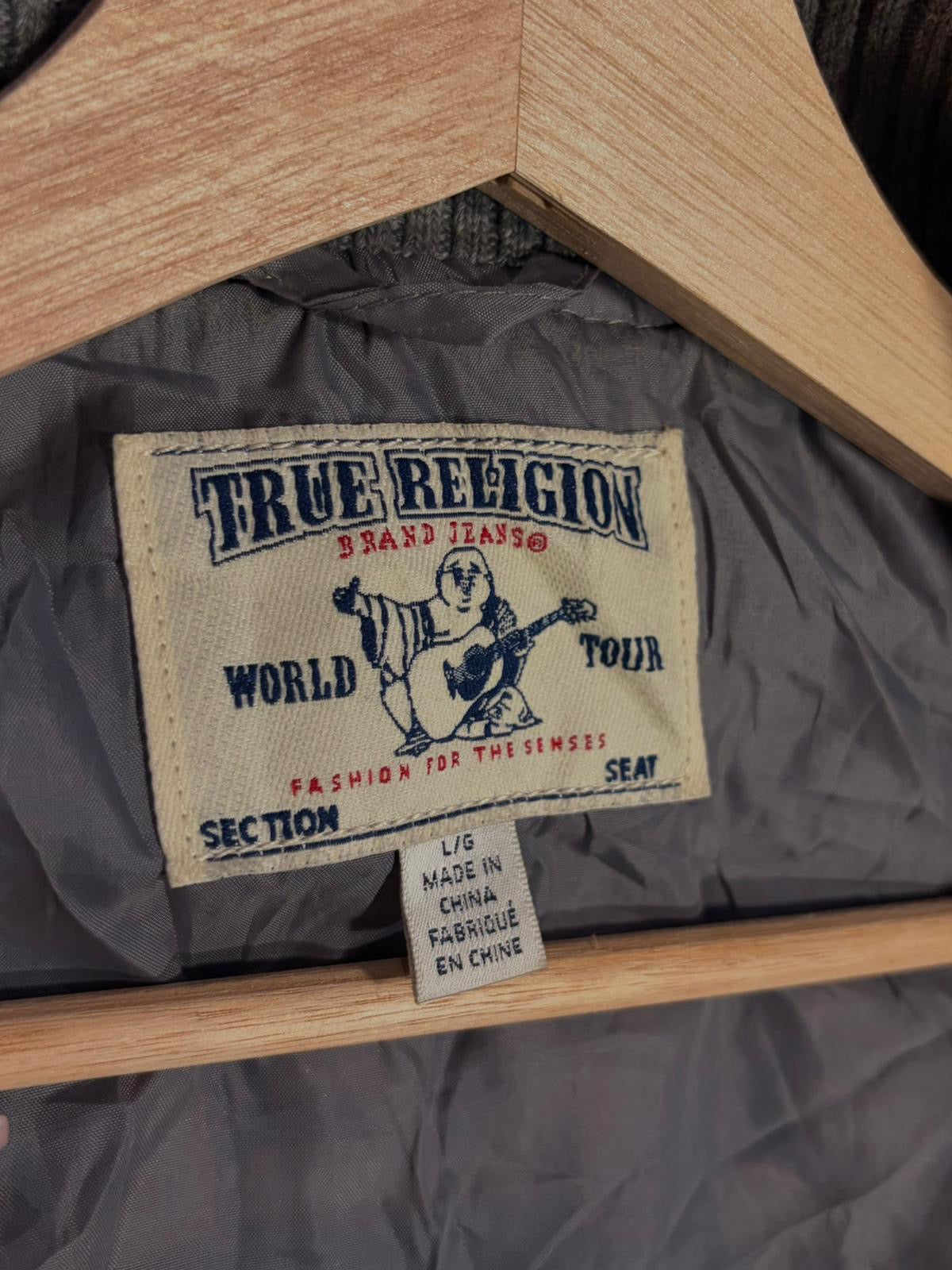 Vintage Y2K True Religion Varsity Jacket [L]