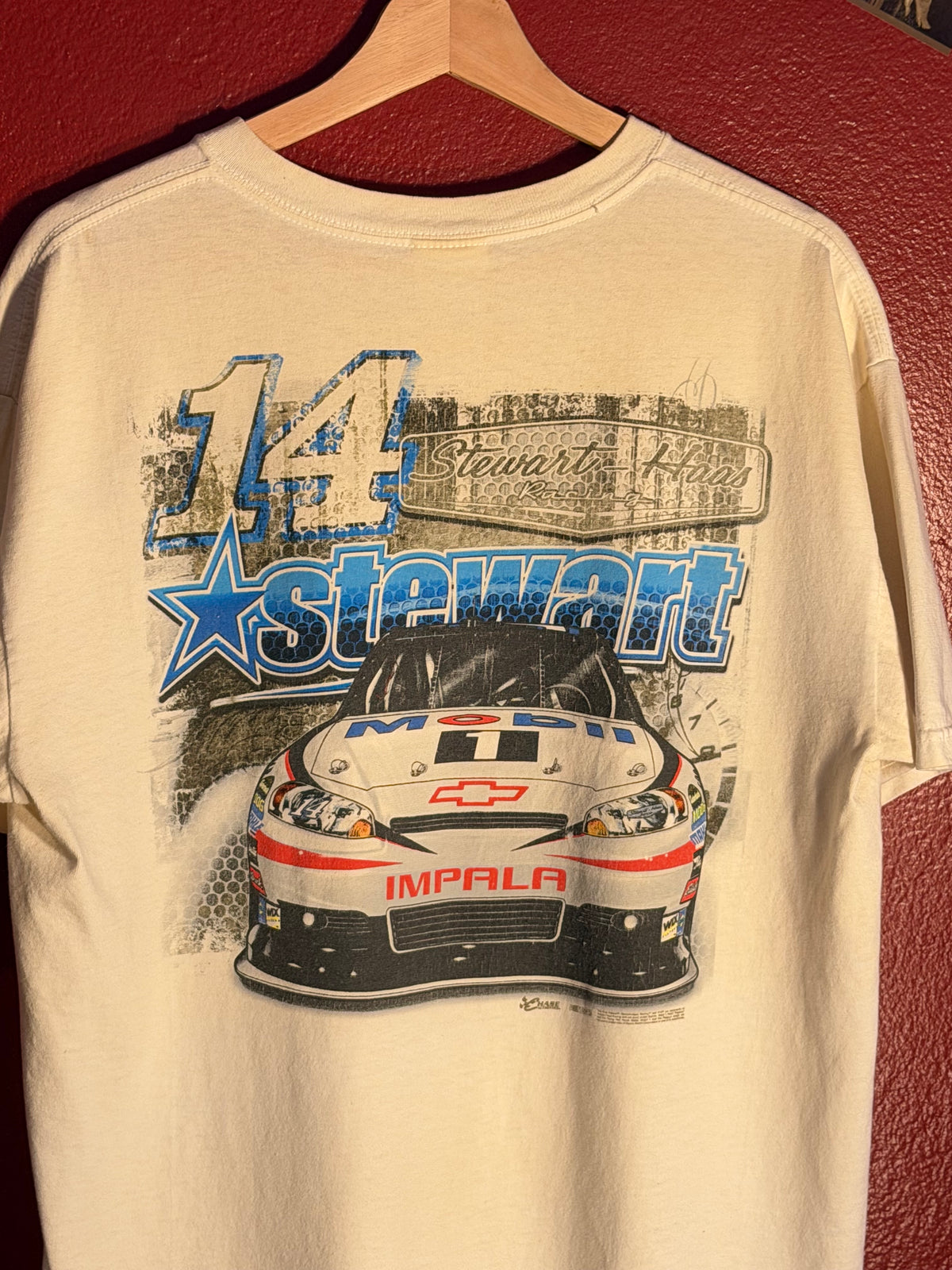 Vintage NASCAR White Graphic Tee [L]