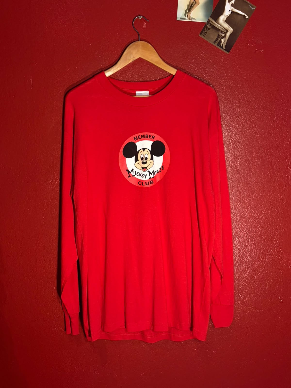 Vintage Disney Store Mickey Mouse Club Long Sleeve T-Shirt - L