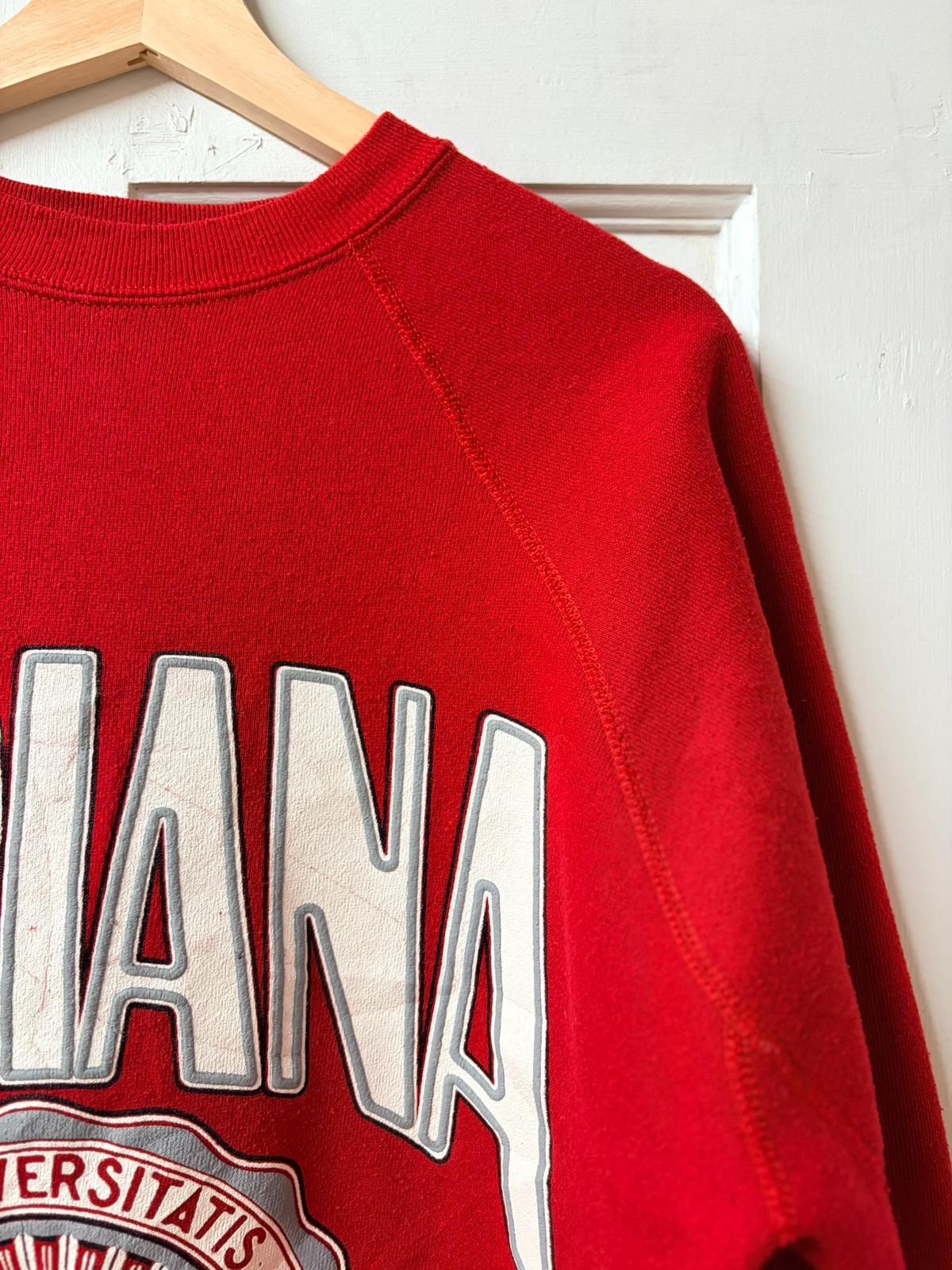 Vintage Indiana Red Crewneck Jumper - Made in USA [M]