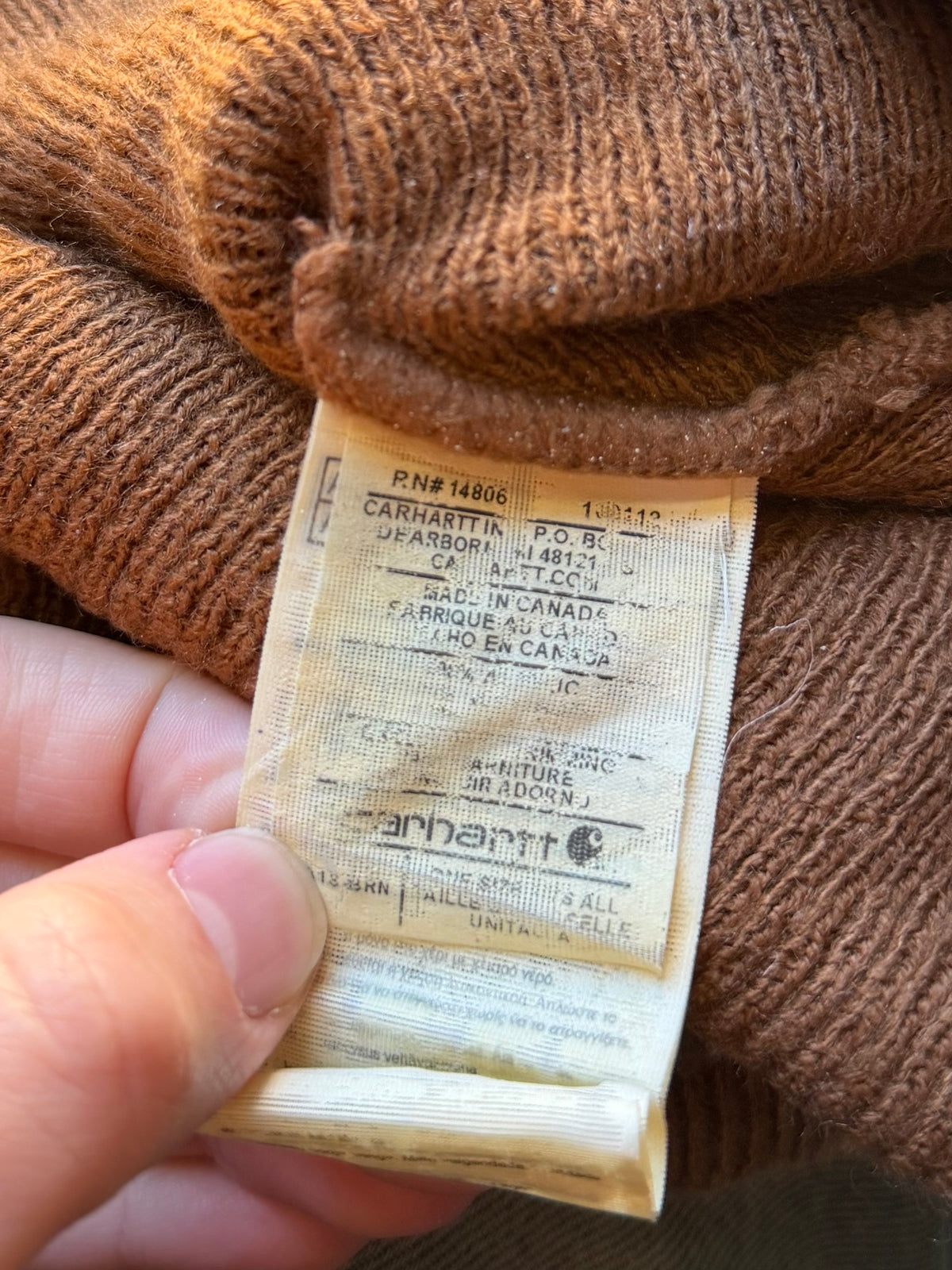 1990s Carhartt Beanie - Tan [Made in Canada]