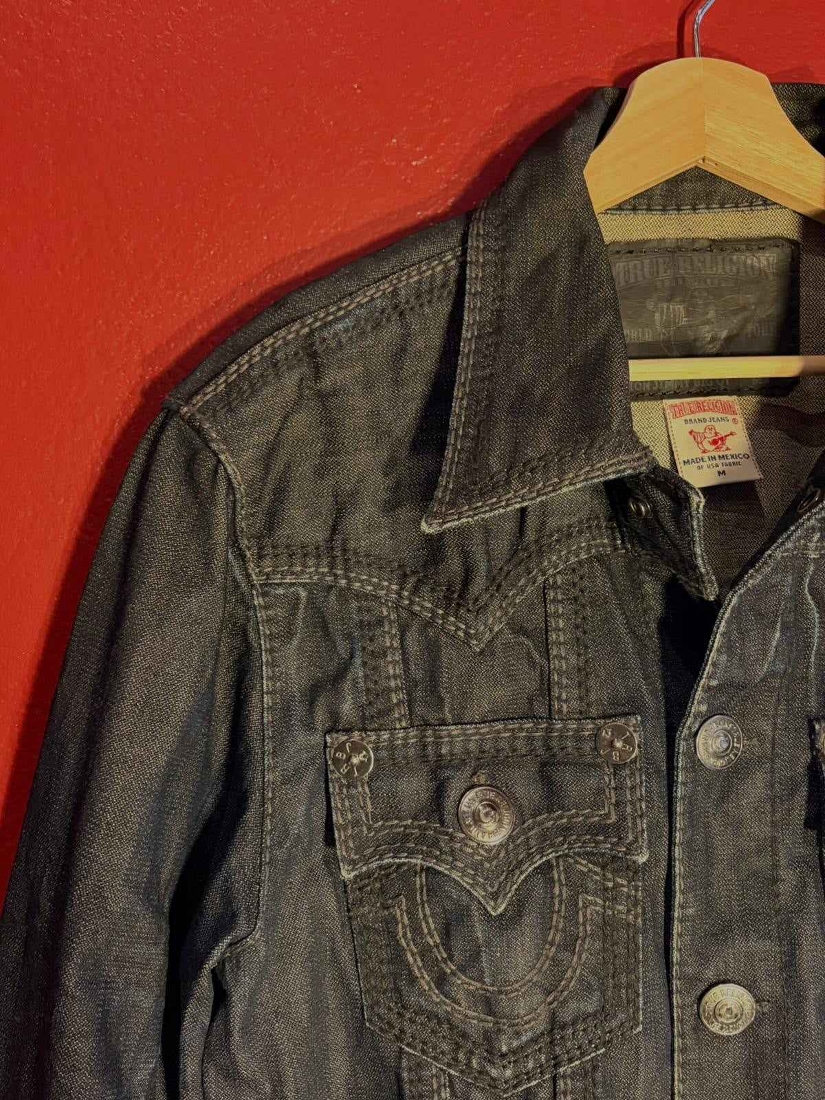 Vintage Y2K True Religion Jimmy Big QT Denim Jacket [M]