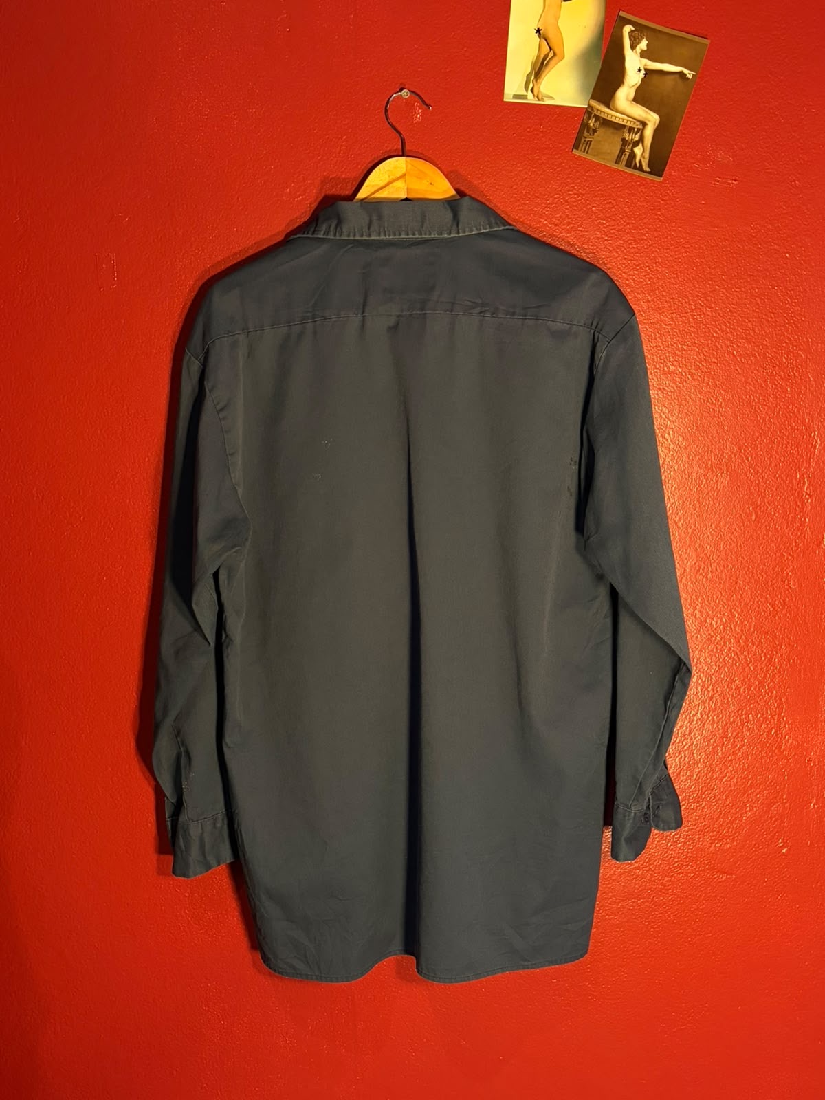 Vintage Dickies Long Sleeve Work Shirt (L)