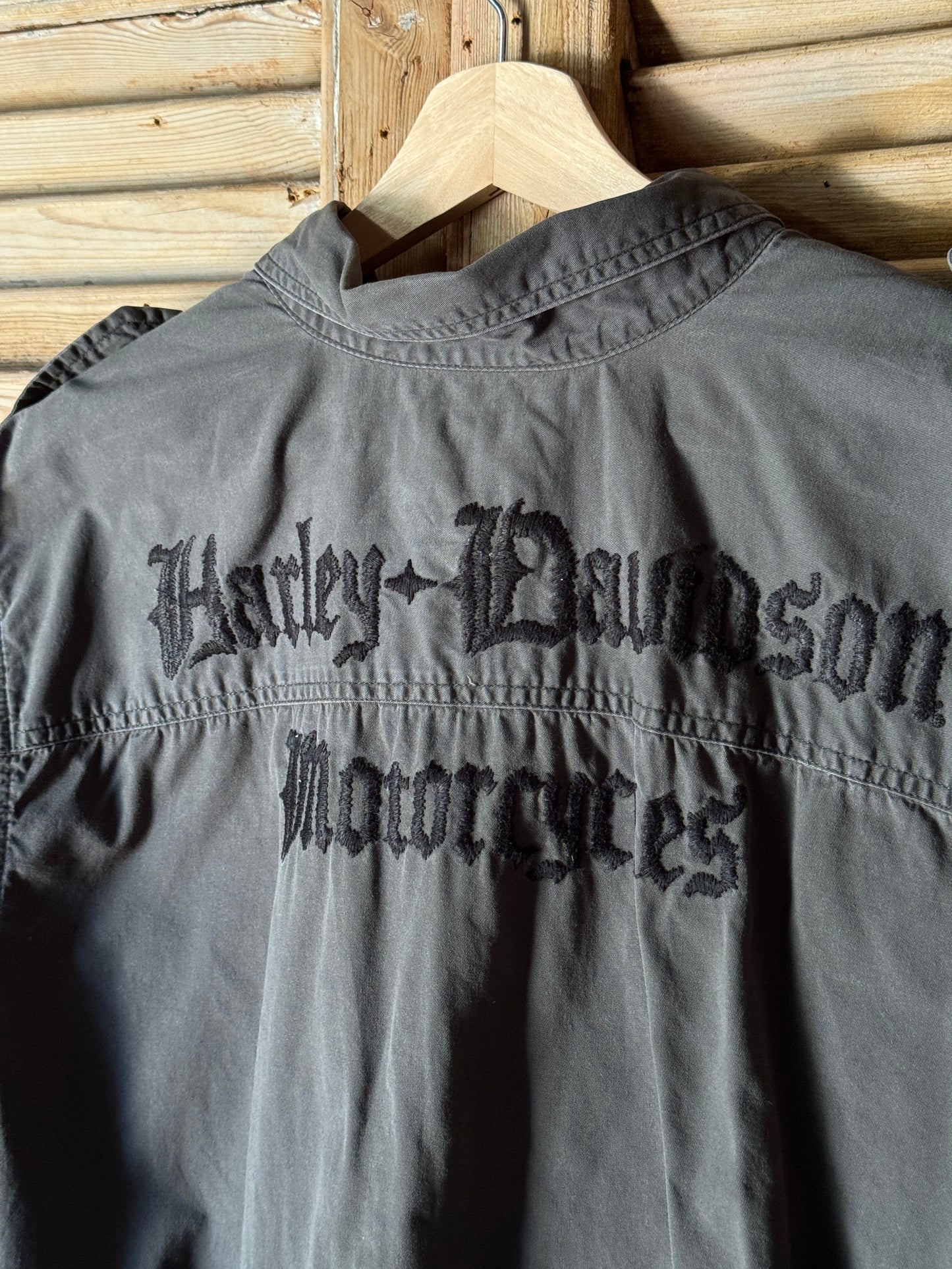 Vintage Harley Davidson Grey Short Sleeve Shirt – XL