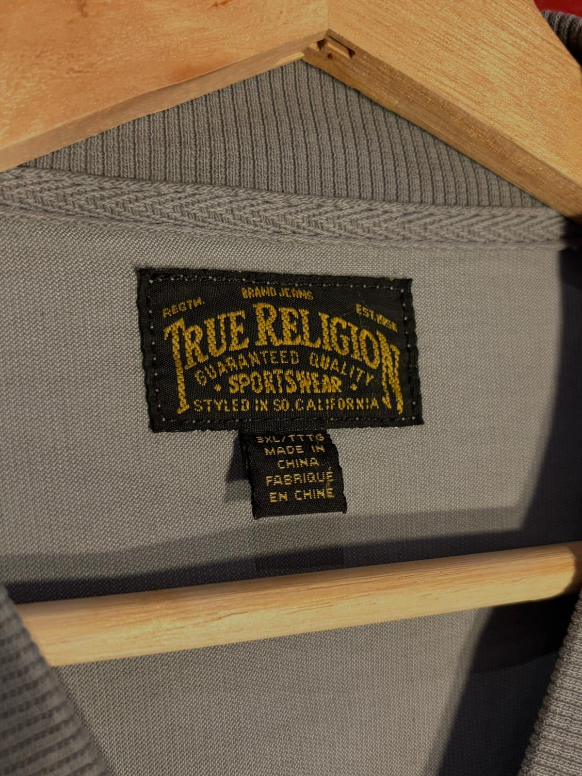 Vintage Y2K True Religion Grey Zip Jacket [XL]