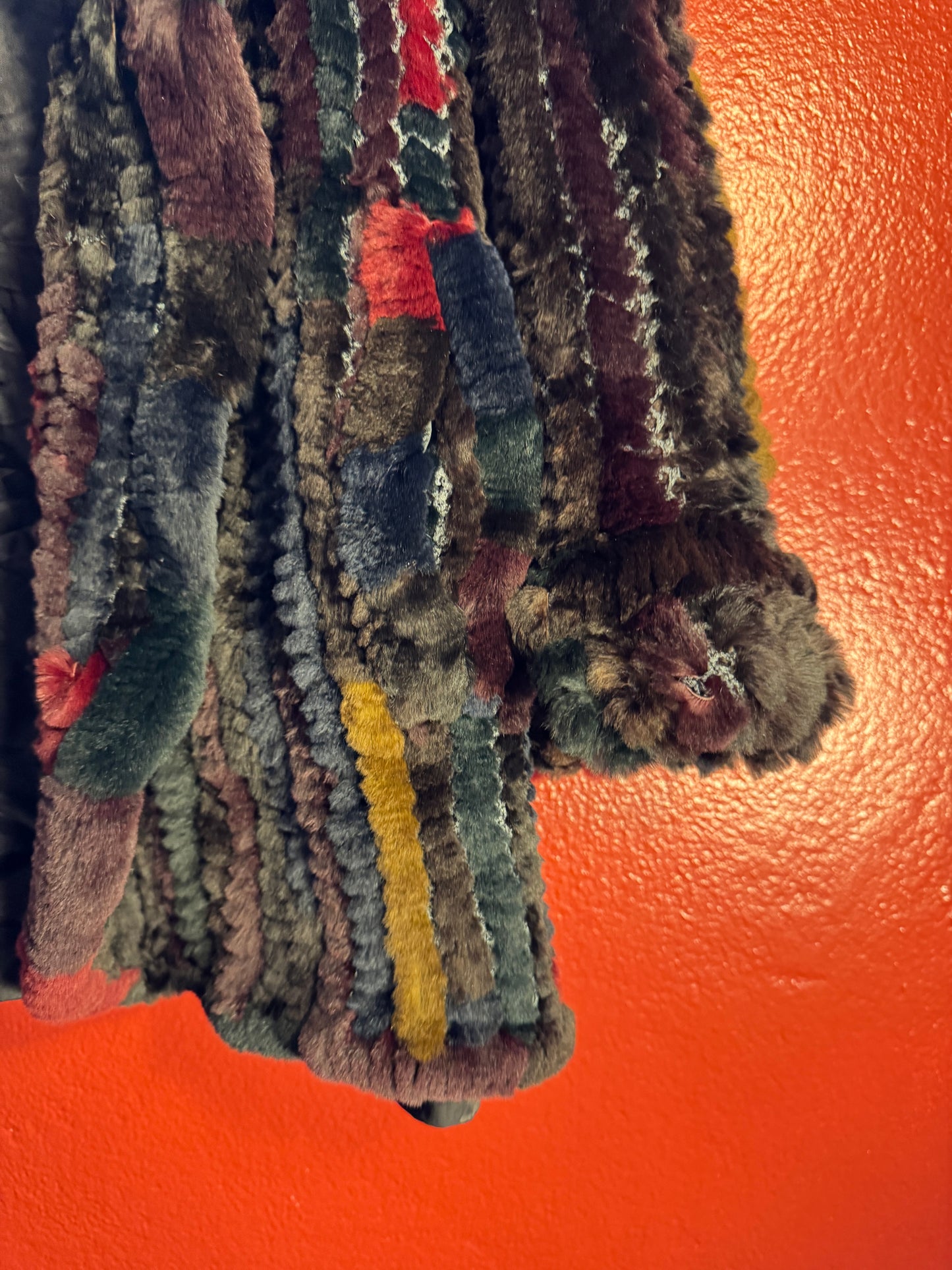 Vintage Multicolour Rabbit Fur Jacket - Women’s M/L