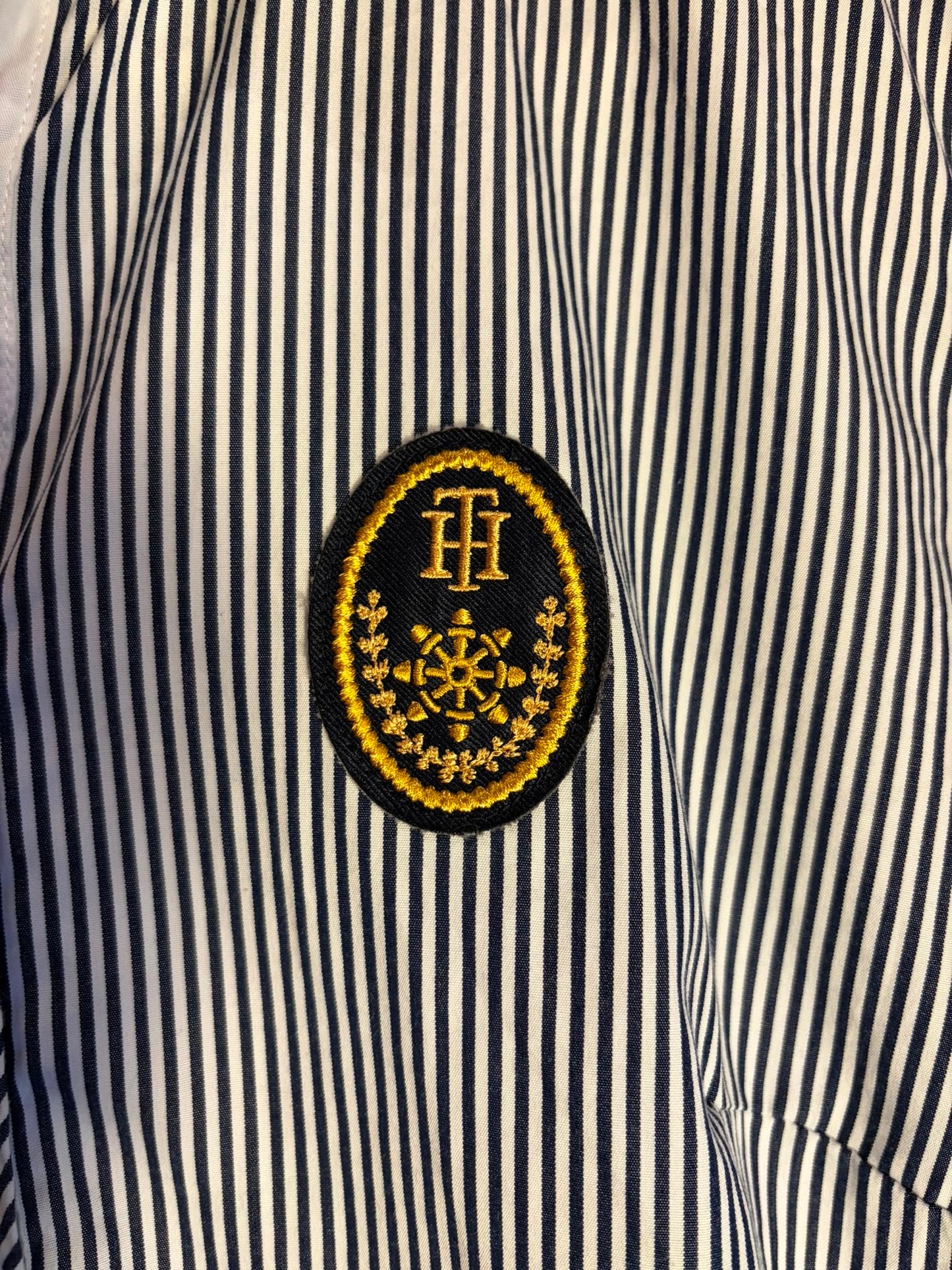 Vintage Tommy Hilfiger Striped Crest Shirt - Women’s 8 (AU 8)