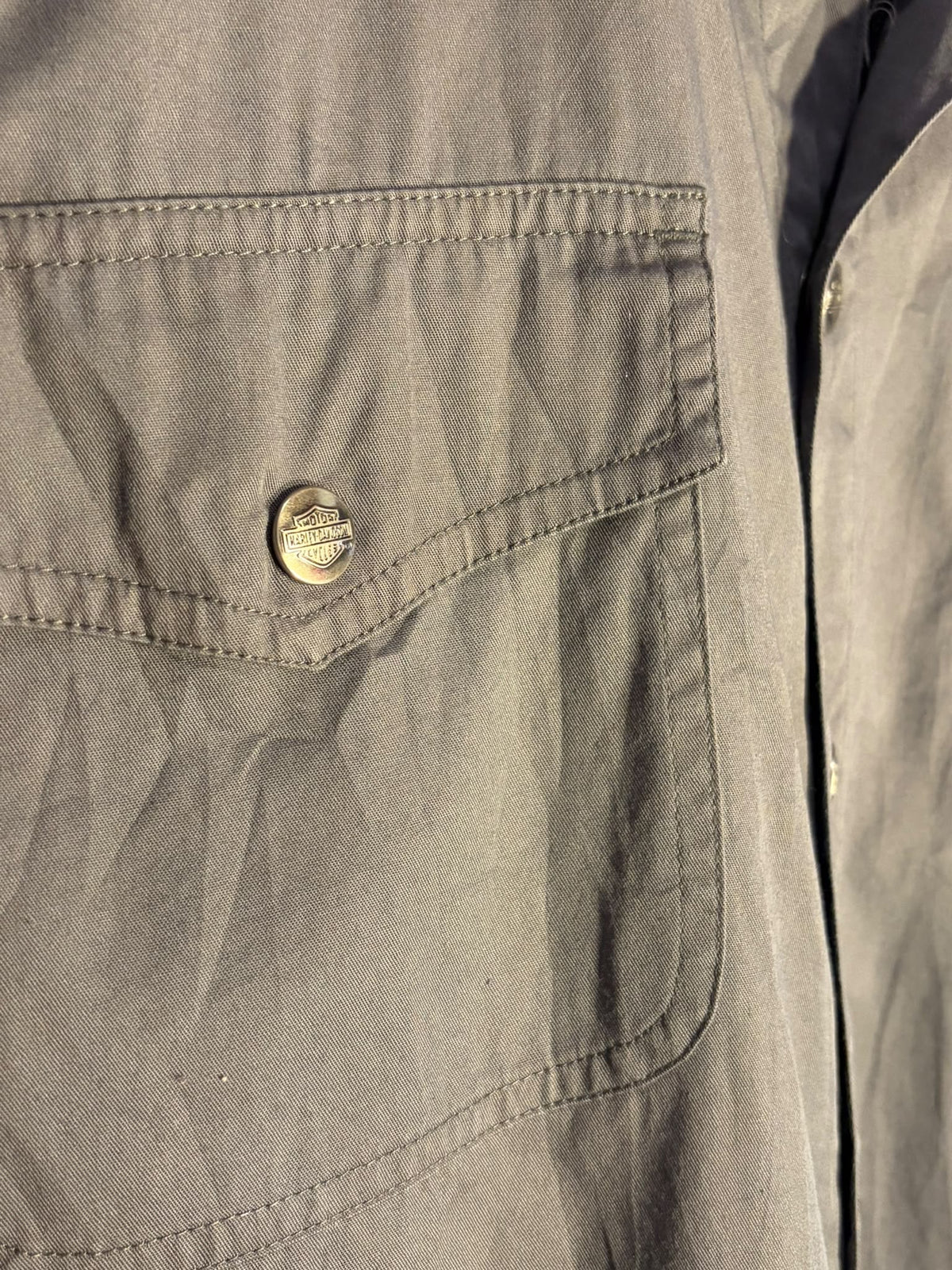 Harley-Davidson Wolf Embroidered Long-Sleeve Shirt [XL]
