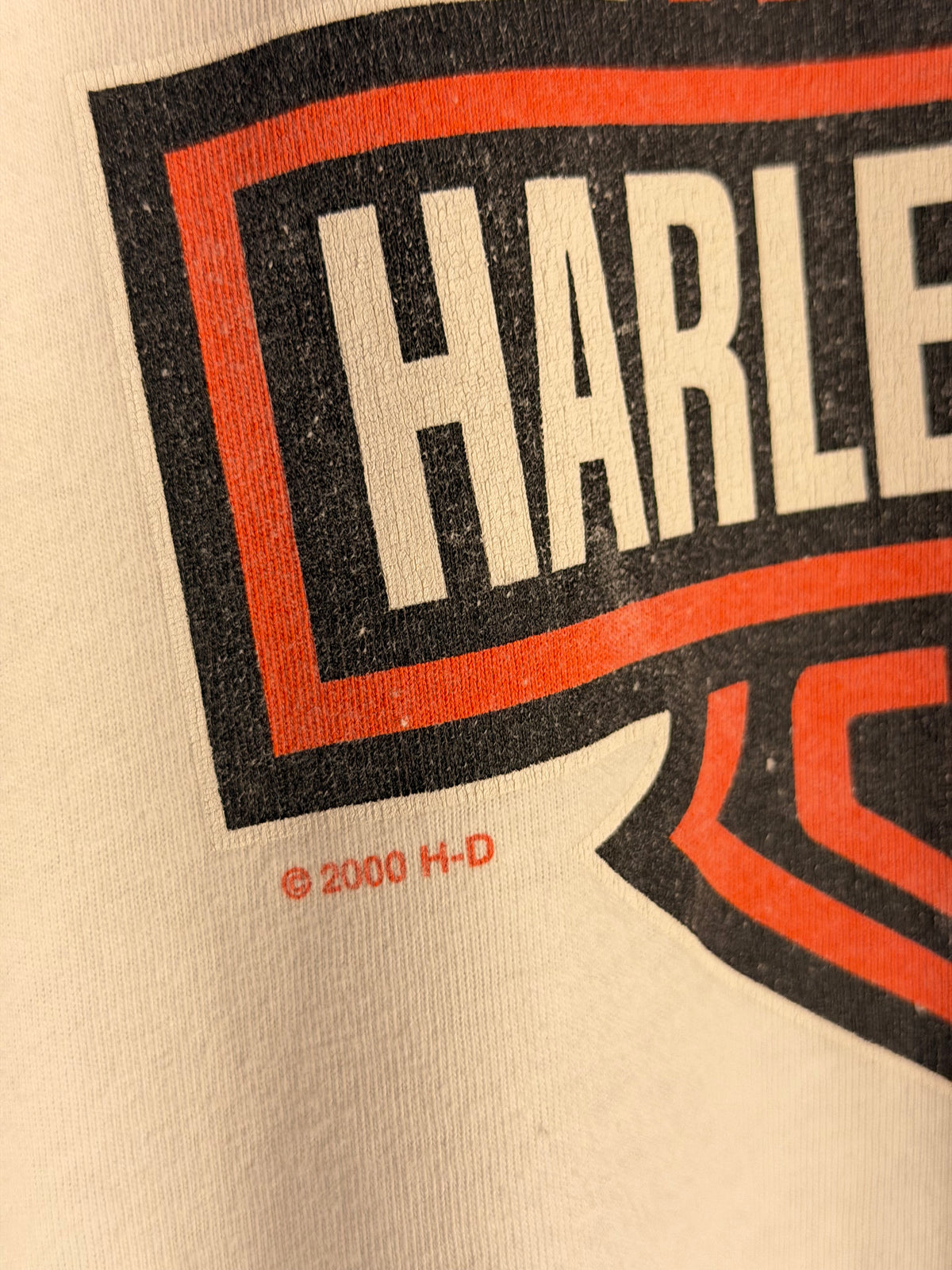 Vintage Harley Davidson Yosemite White Tee - Made in USA [XL]