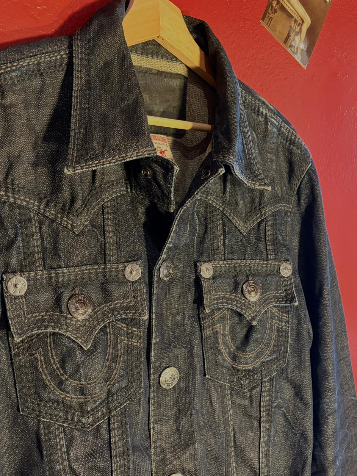 Vintage Y2K True Religion Jimmy Big QT Denim Jacket [M]