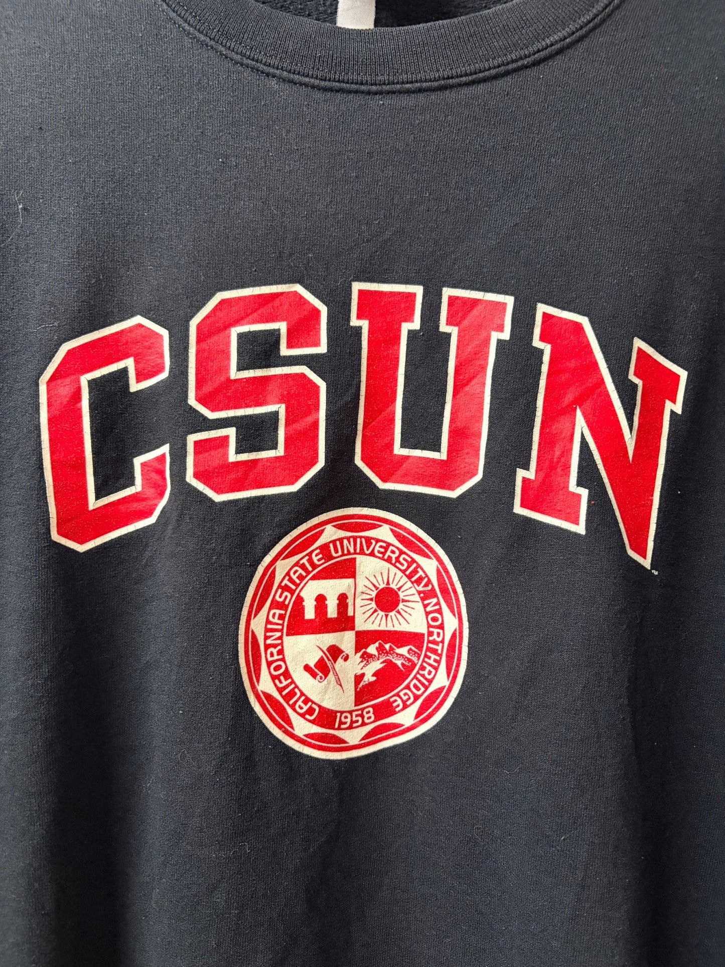 Champion CSUN Black Crewneck Jumper [L]