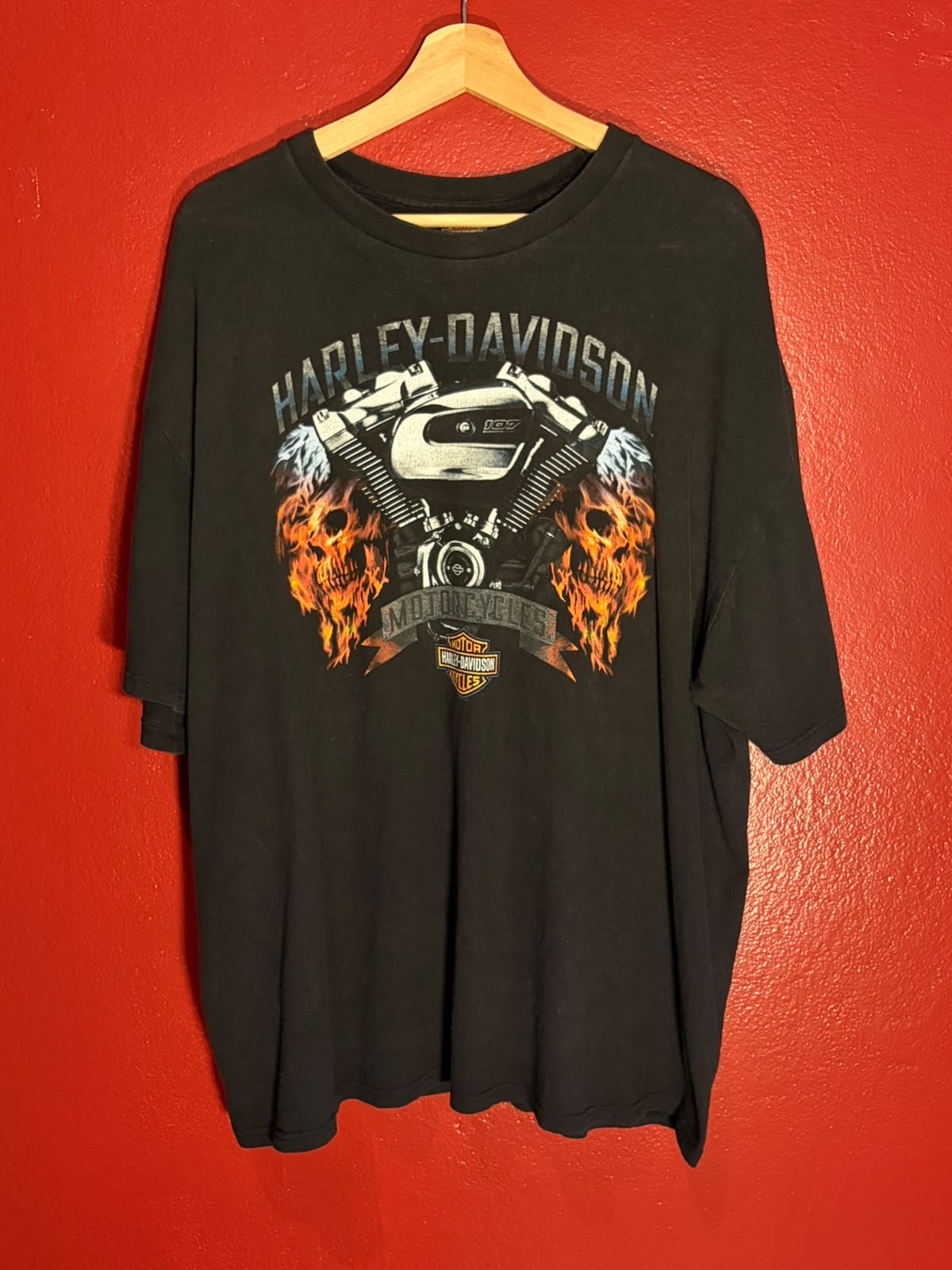 Harley-Davidson Las Vegas Engine Skull T-Shirt [XXL]