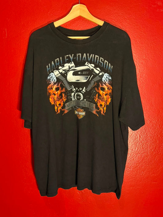Harley-Davidson Las Vegas Engine Skull T-Shirt [XXL]