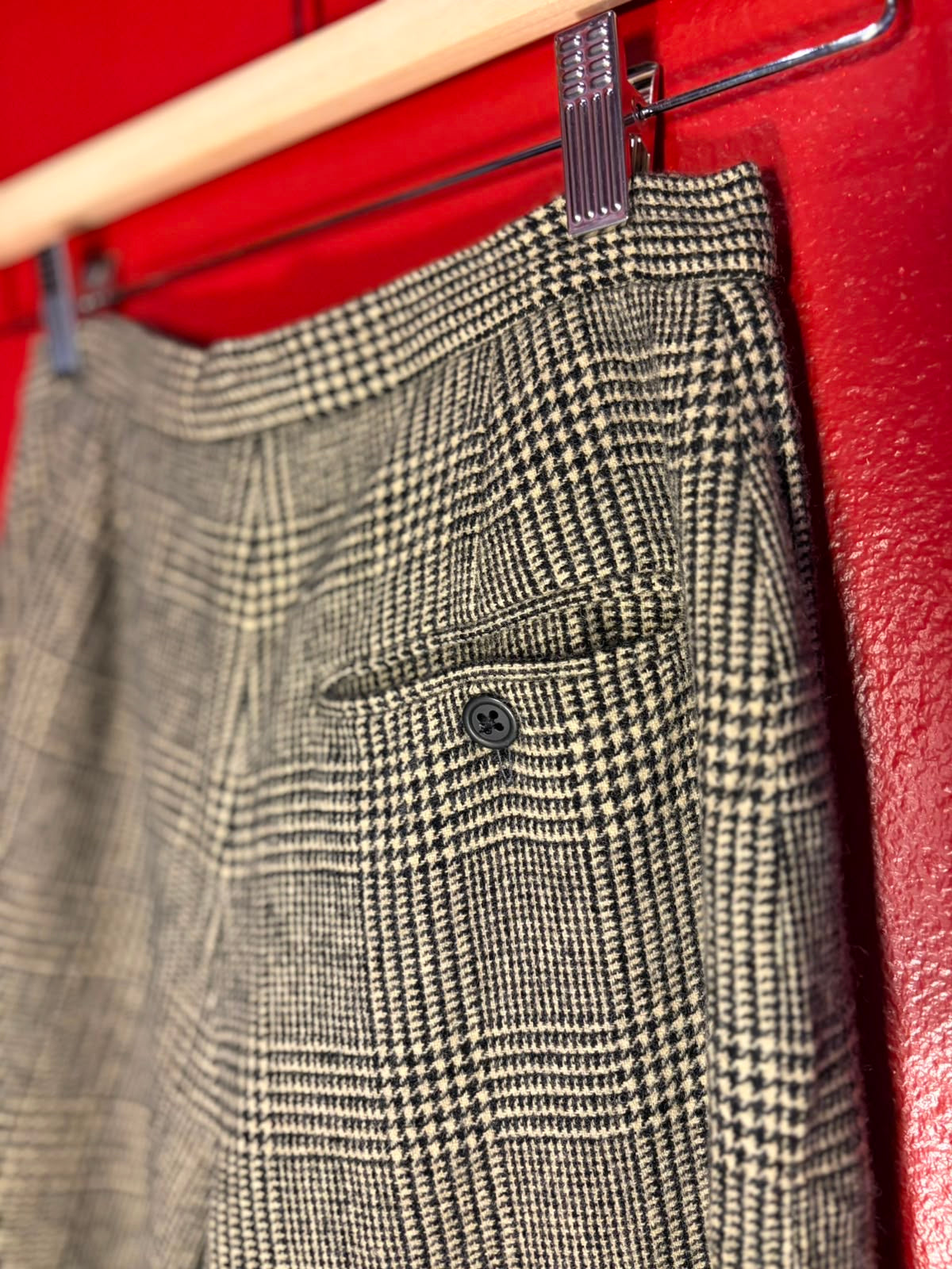 Vintage Ralph Lauren Glen Plaid Wool Blend Trousers - Women’s (AU 7)