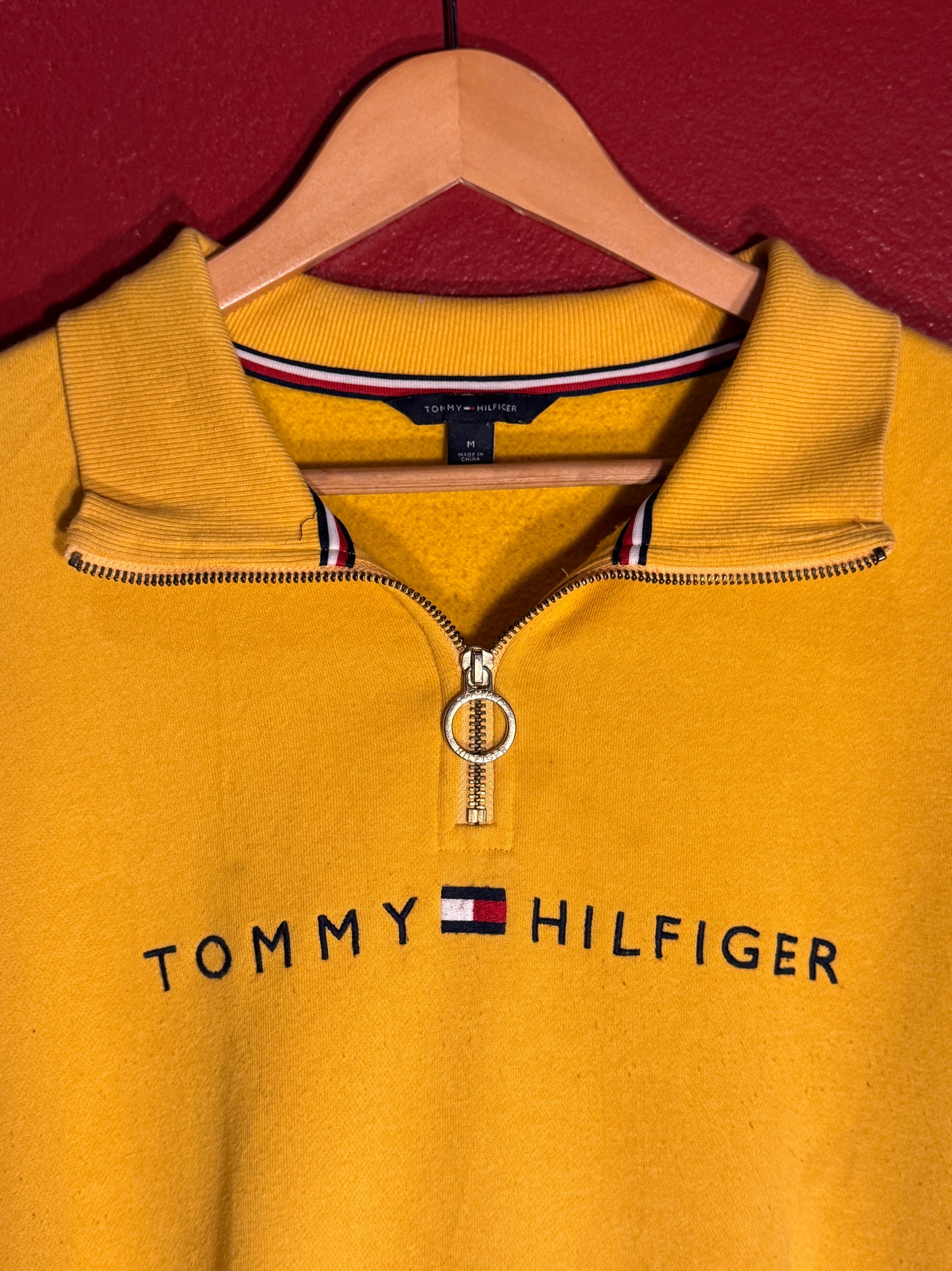 Tommy Hilfiger Quarter Zip Sweatshirt - M (AU M)