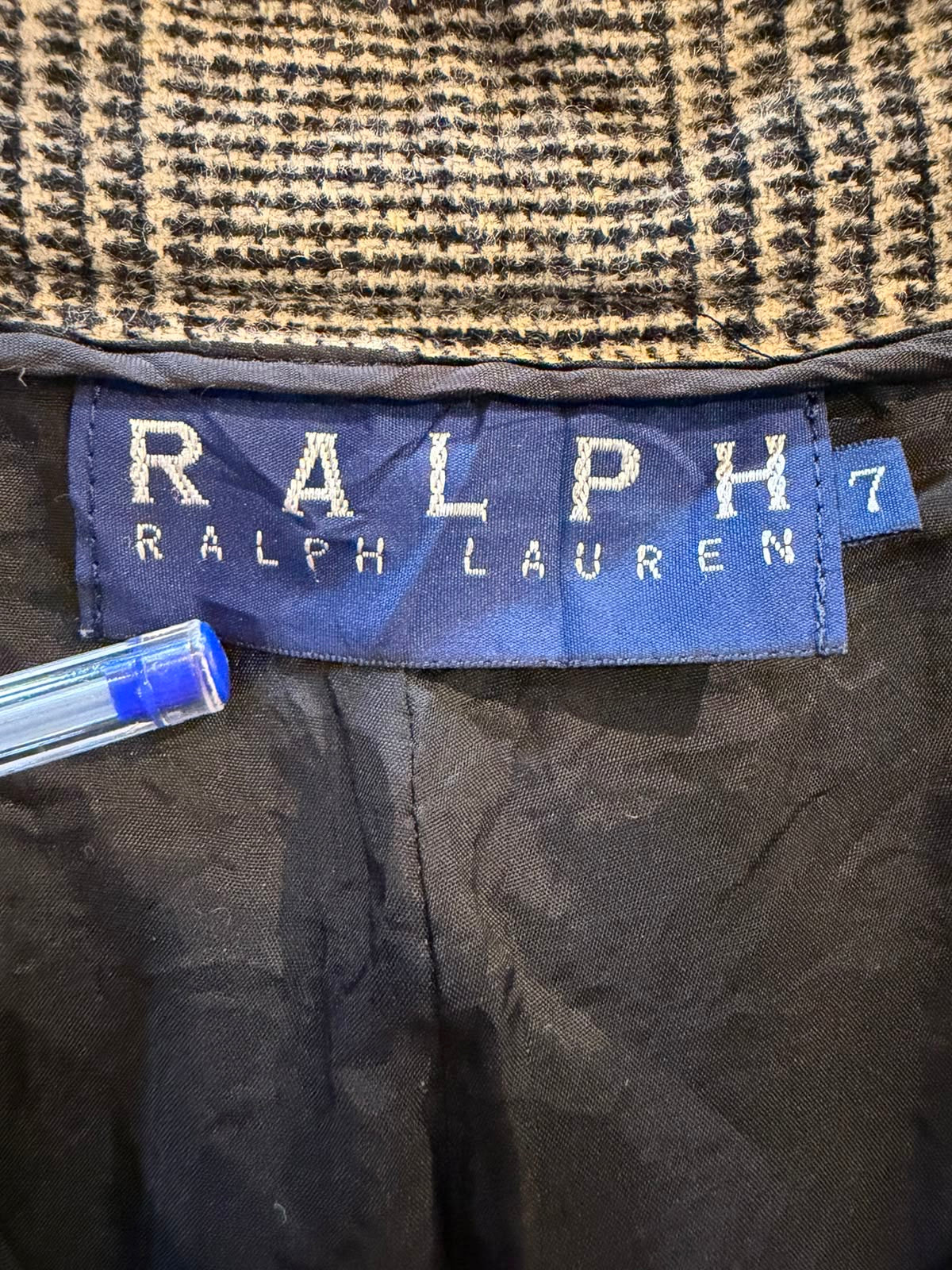 Vintage Ralph Lauren Glen Plaid Wool Blend Trousers - Women’s (AU 7)