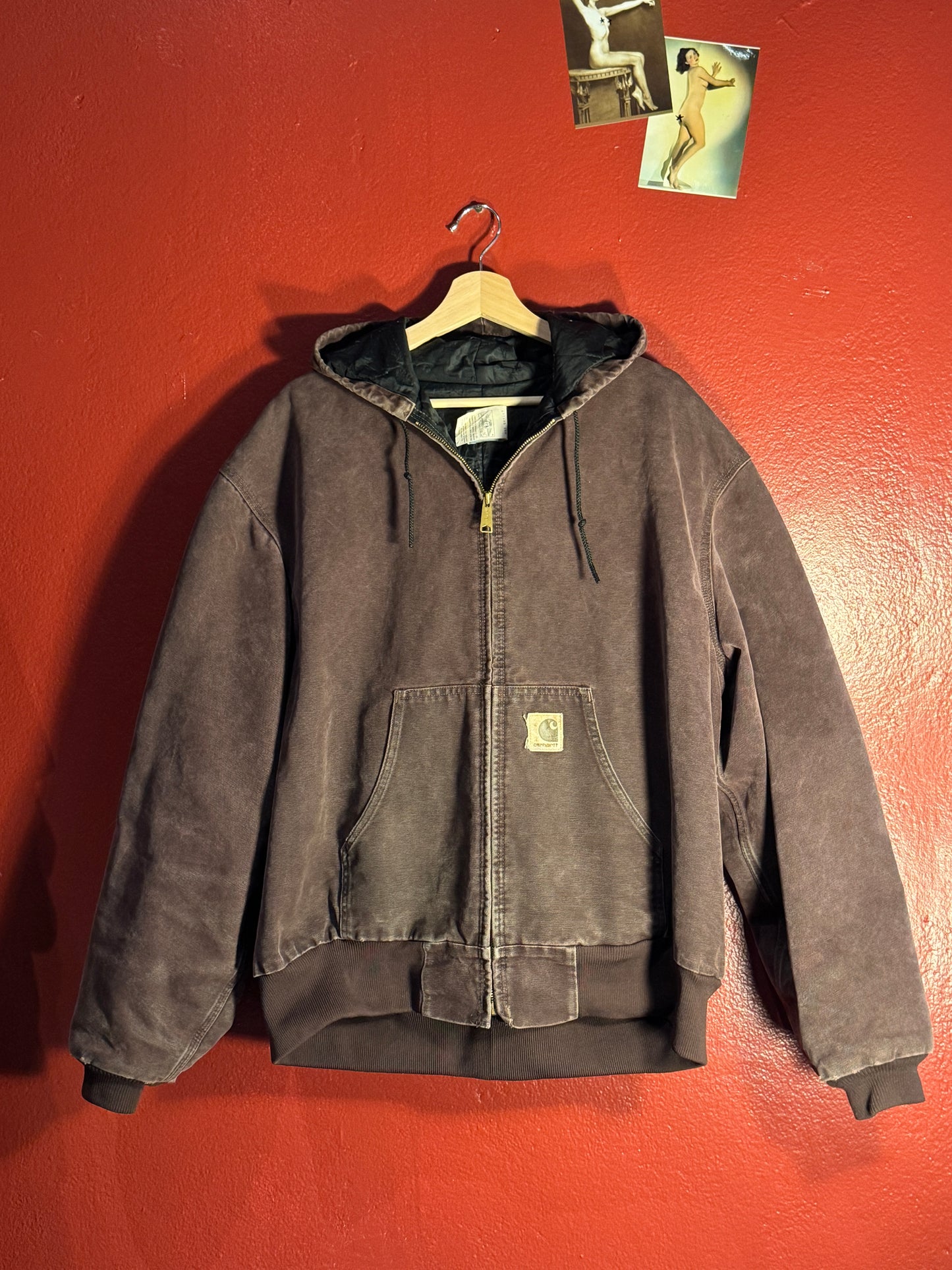 Vintage Carhartt Quilted Hooded Work Jacket - 2XL (AU 2XL)