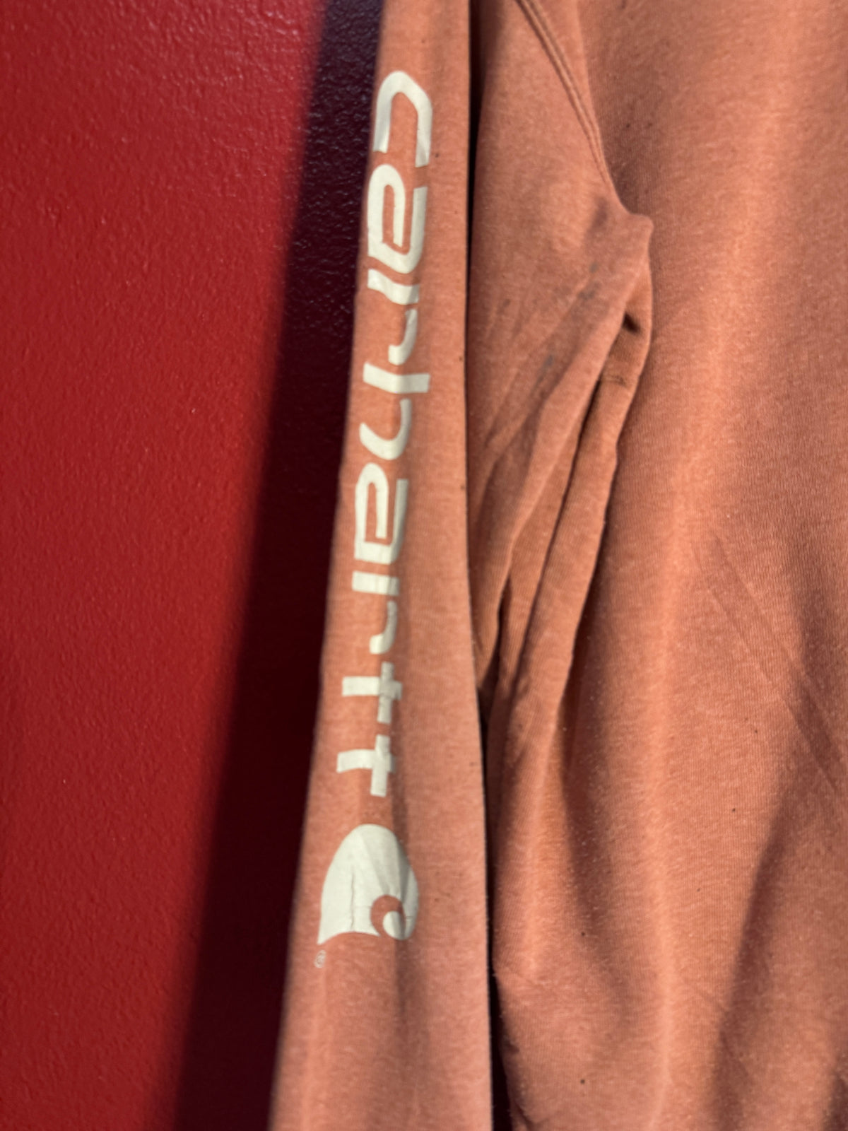 Vintage Carhartt Loose Fit Sleeve Logo Hoodie (M)