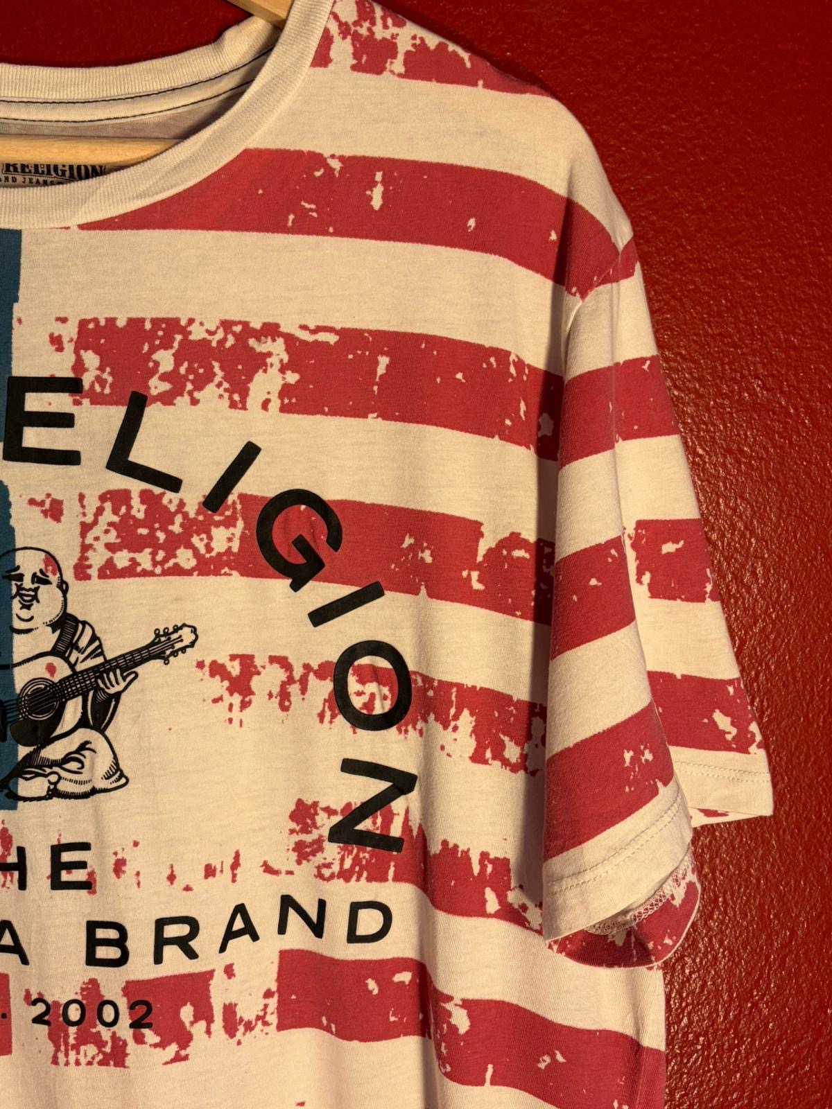 True Religion American Flag Buddha T-Shirt [M]