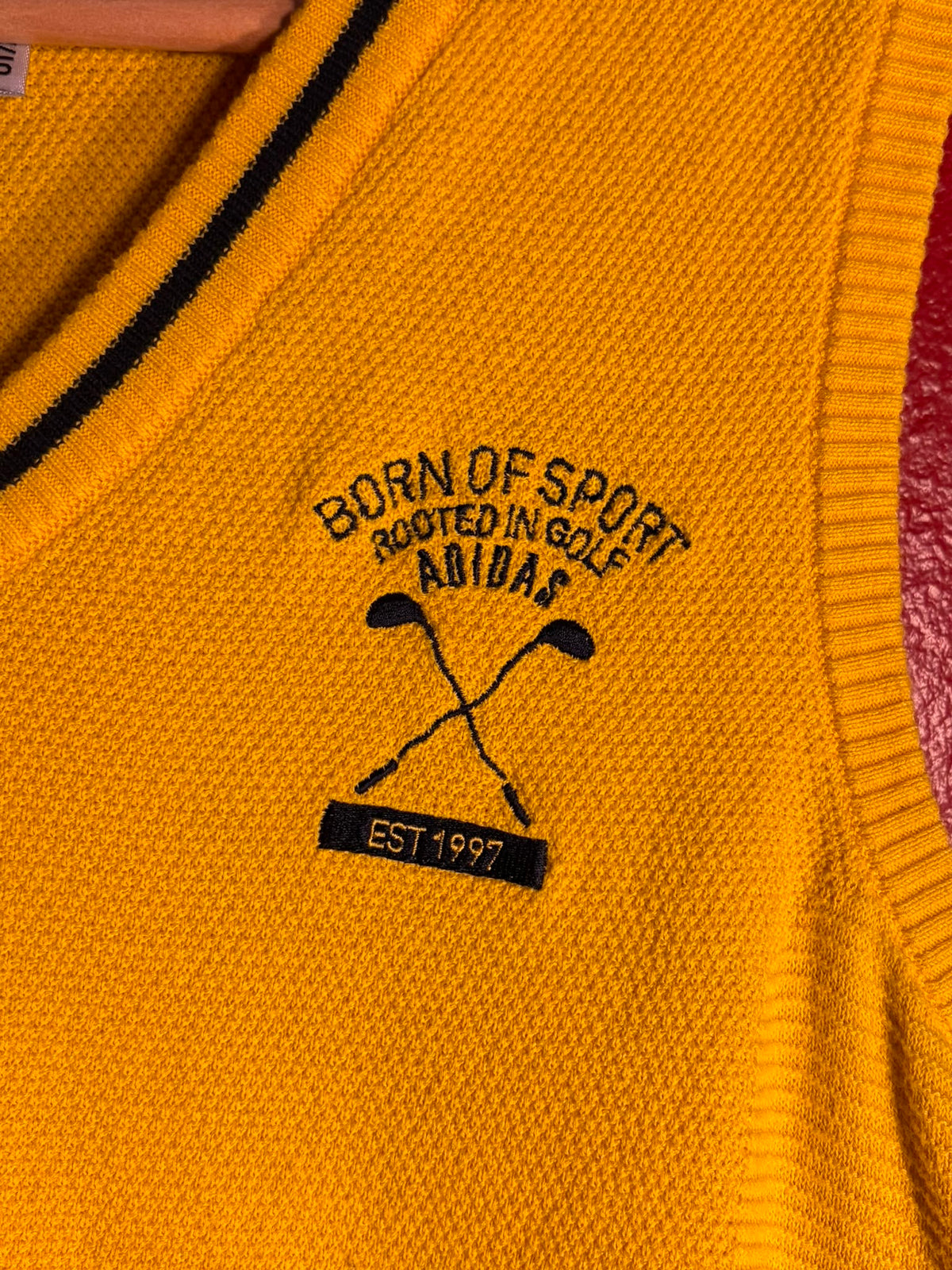 Adidas Golf Knit Vest Yellow [L/XL]