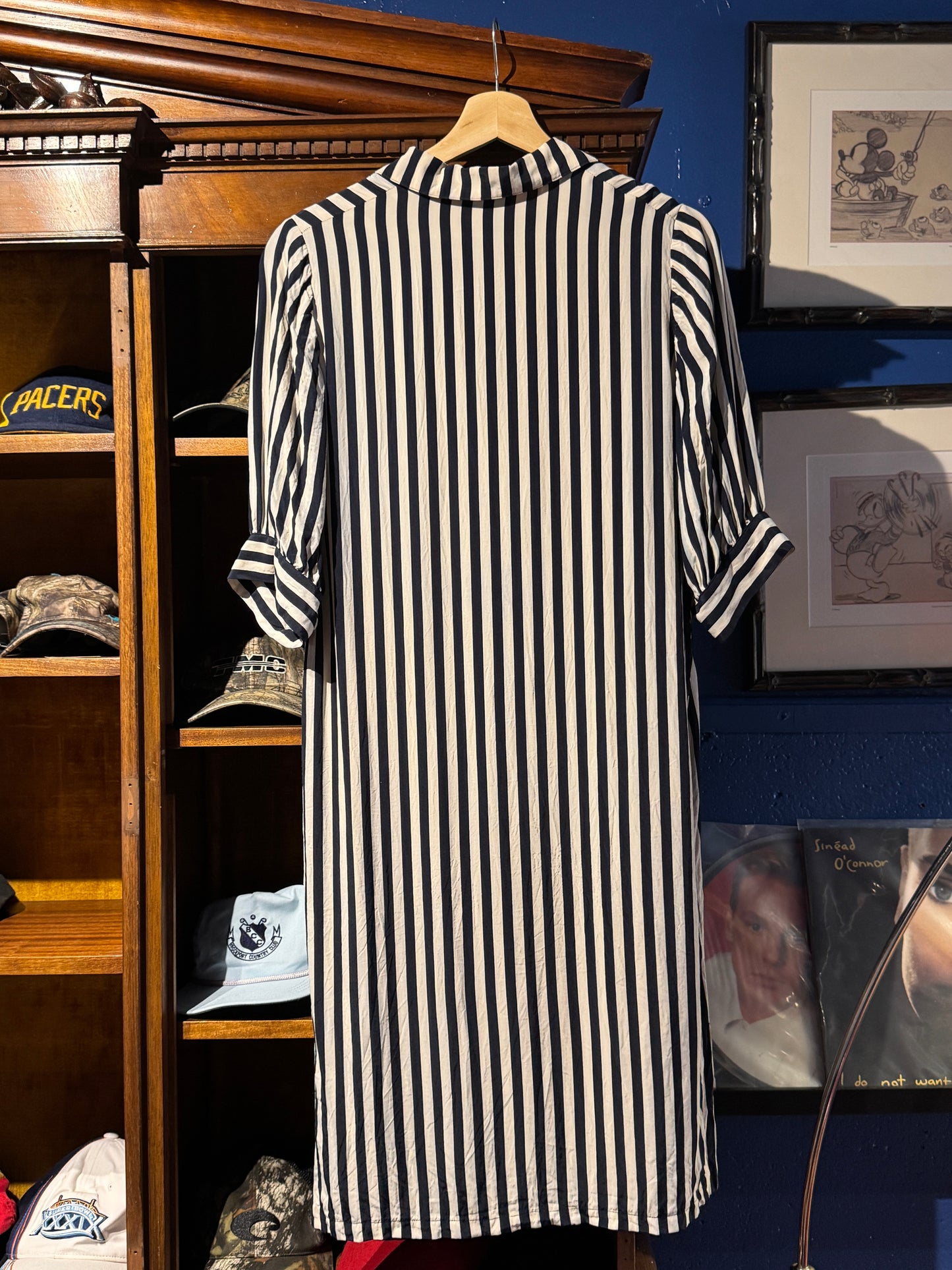 Vintage Luisa Spagnoli Stripe Shirt Dress