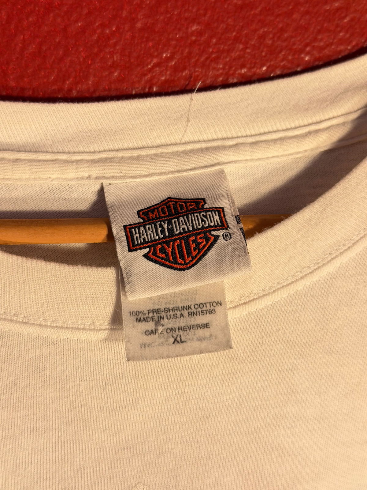 Vintage Harley Davidson Yosemite White Tee - Made in USA [XL]