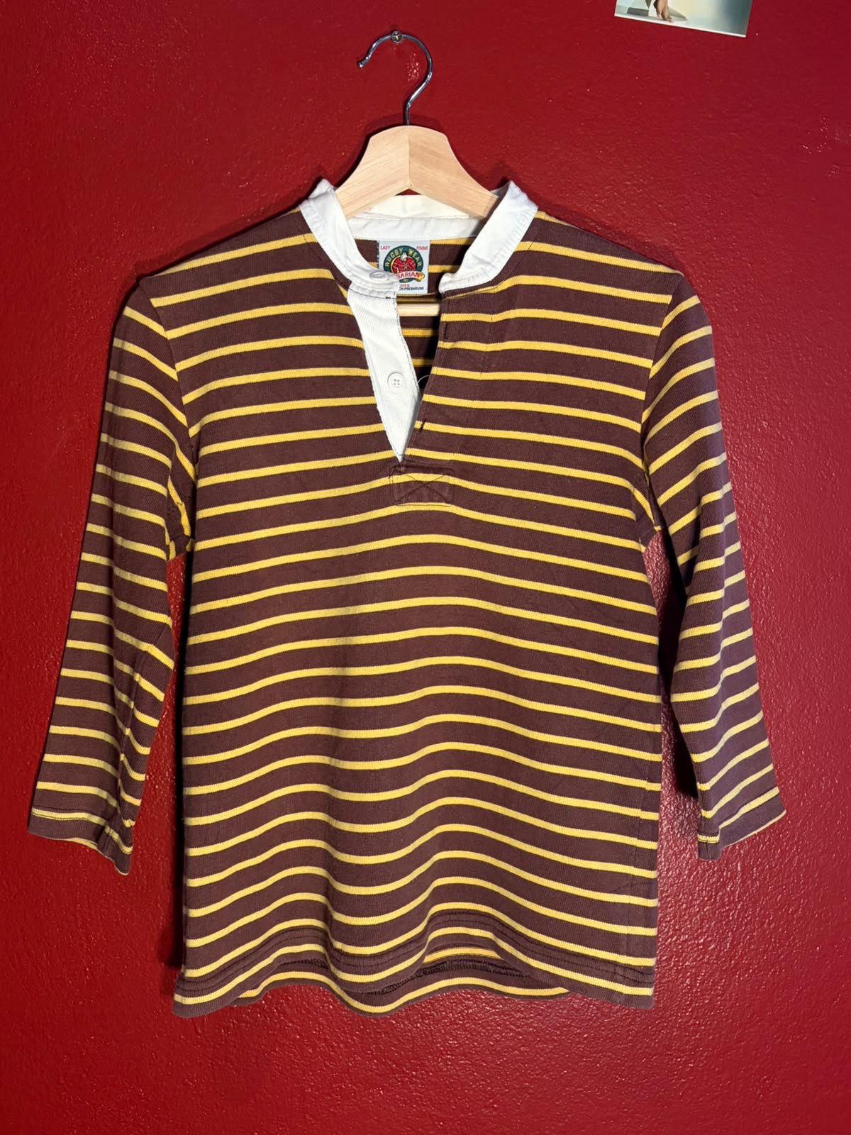 Vintage Barbarian Striped Rugby Jersey [S]