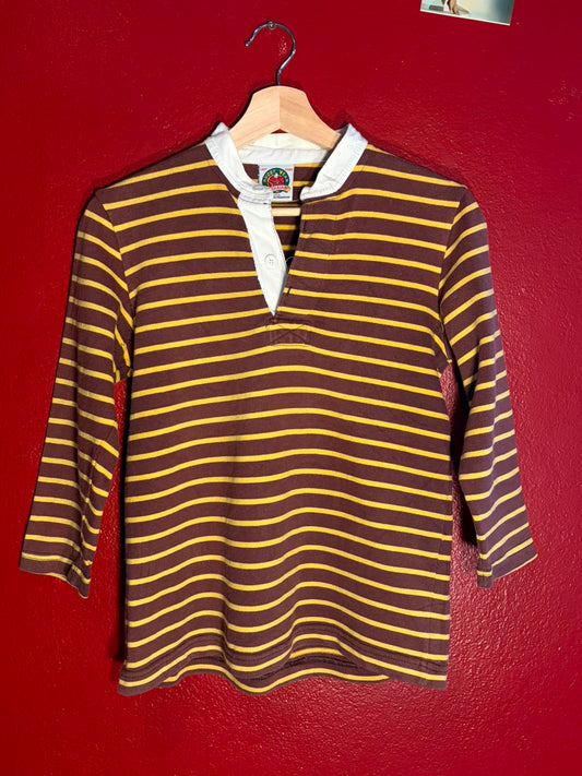 Vintage Barbarian Striped Rugby Jersey [S]