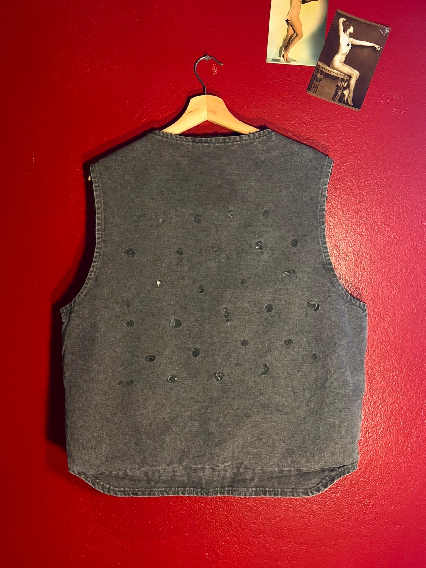 Vintage Carhartt Sherpa Lined Duck Vest (L)