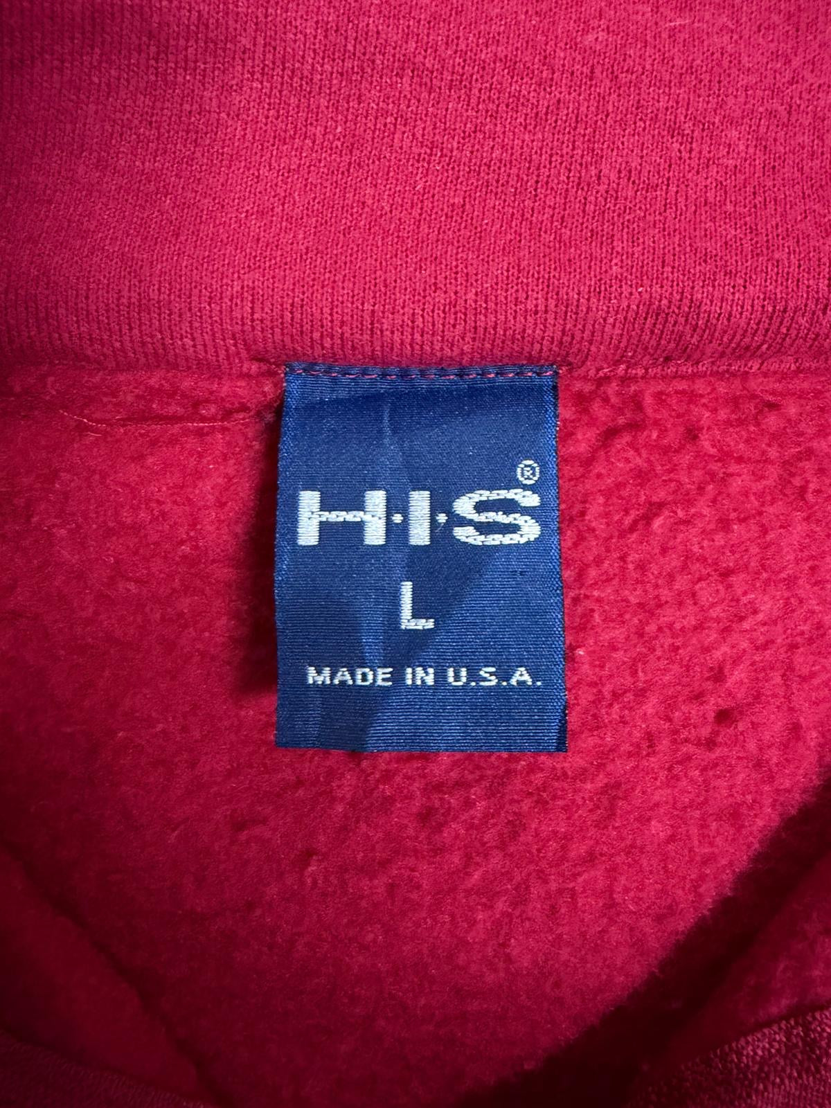 H.I.S. Atlanta City Red Quarter Zip Jumper [L]