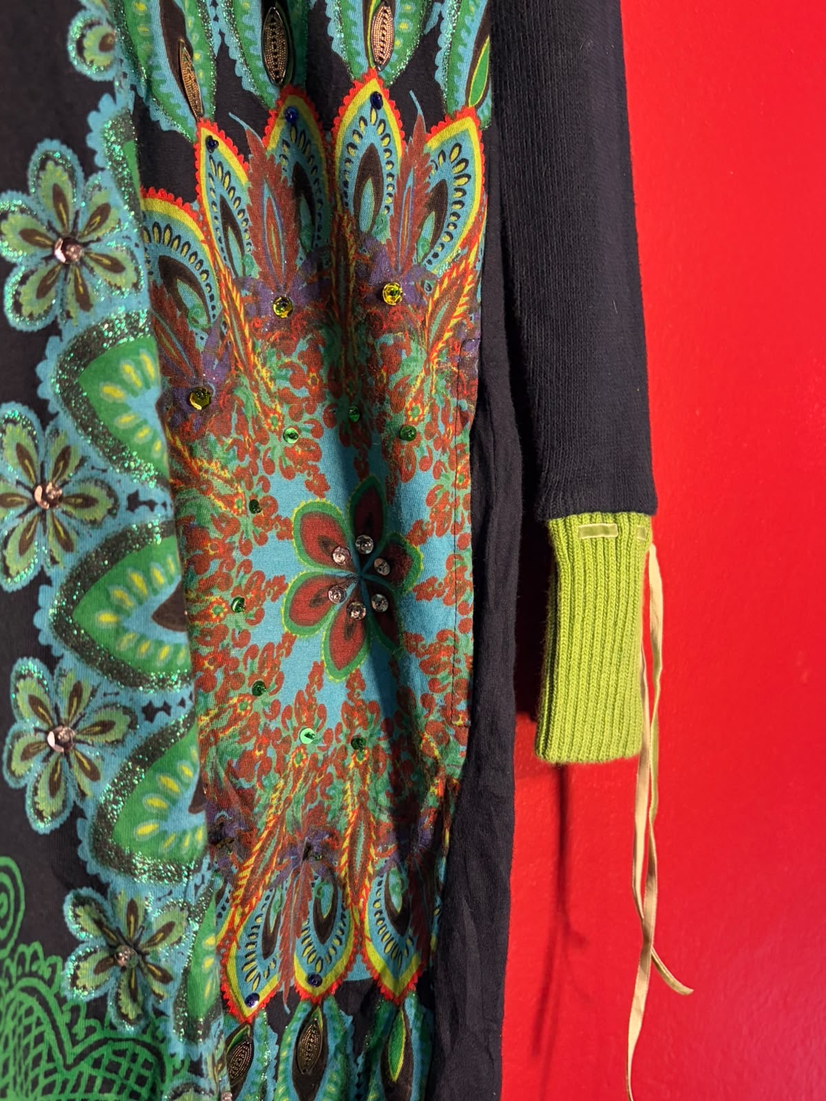 Desigual Embellished Patchwork Tunic Dress