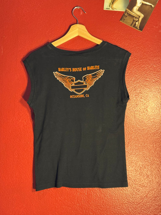 Vintage Harley Davidson Women’s Sleeveless Tee [S]