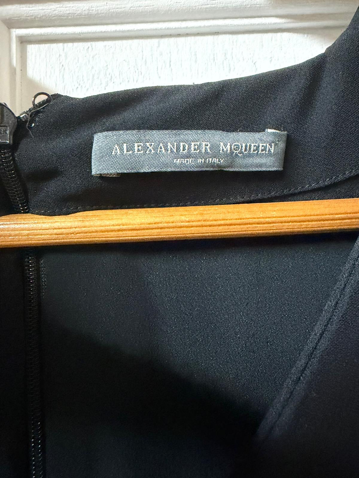 Early 2000s Alexander McQueen Black Dress - Made in Italy [Size: 42]