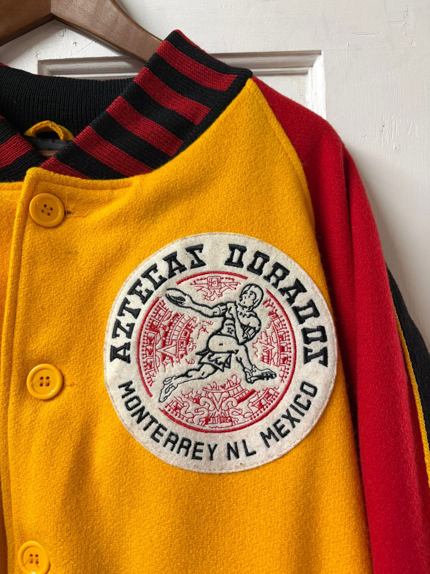 Vintage Aztecas Dorados Wool Bomber Jacket [XL]