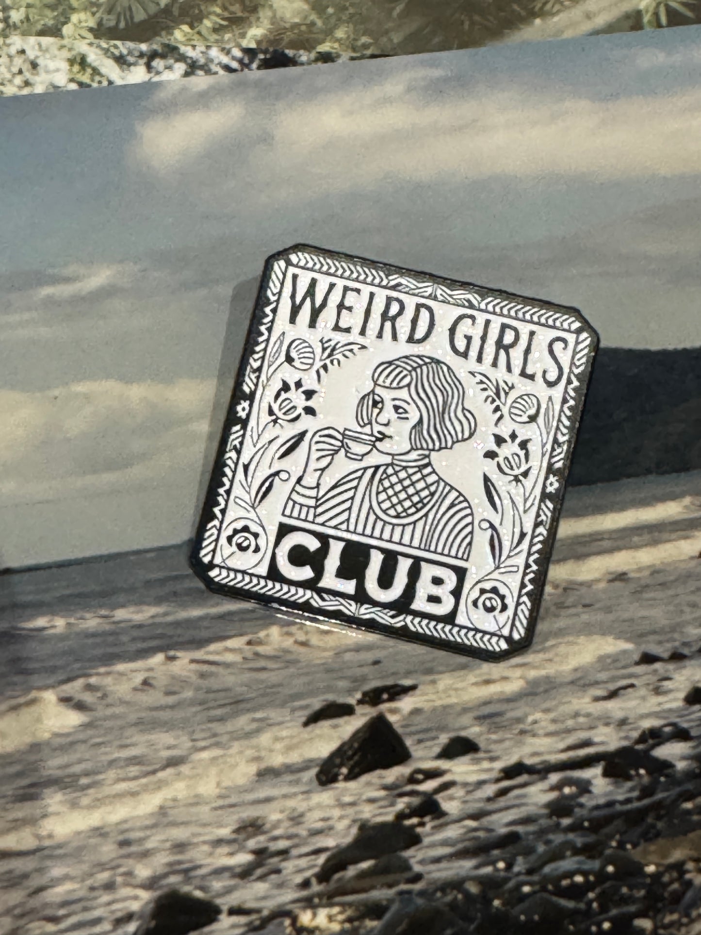 “Weird Girls Club” Enamel Pin