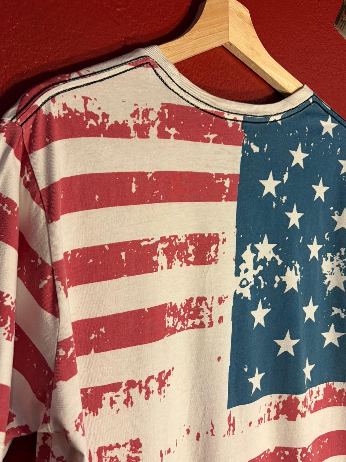 True Religion American Flag Buddha T-Shirt [M]
