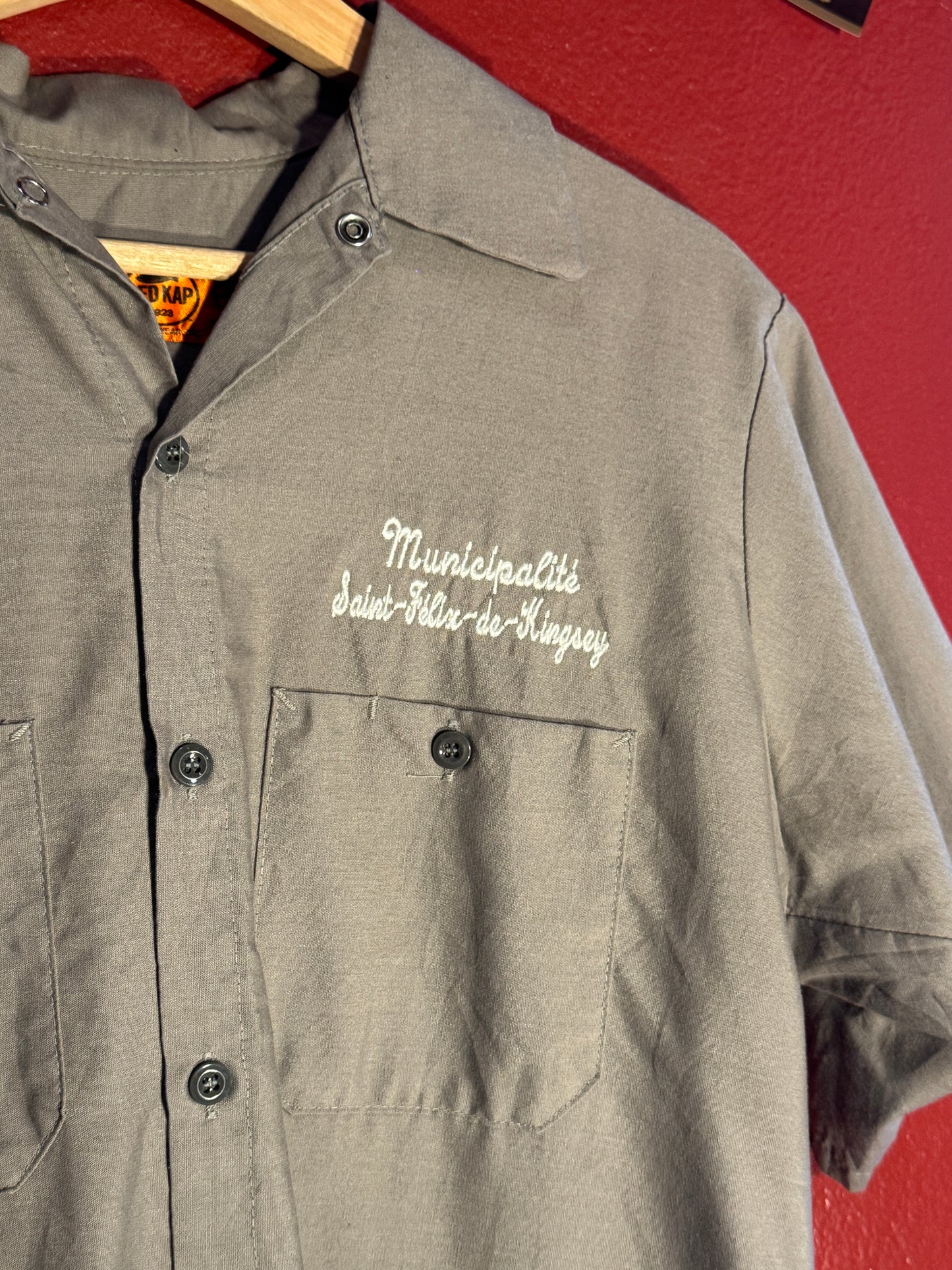 Vintage Red Kap French Municipal Work Shirt (M)
