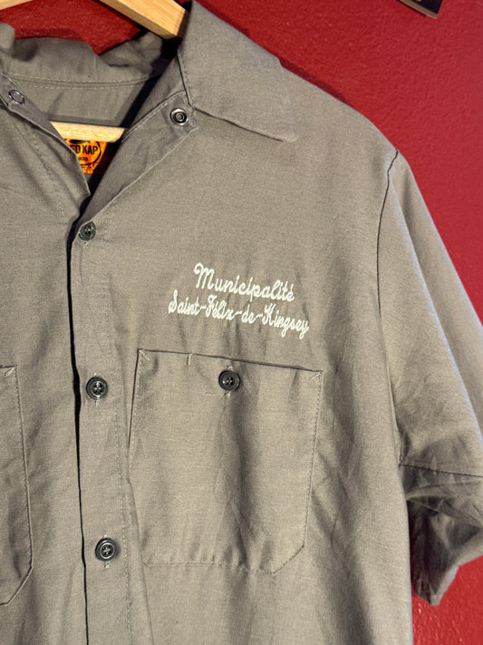 Vintage Red Kap French Municipal Work Shirt (M)