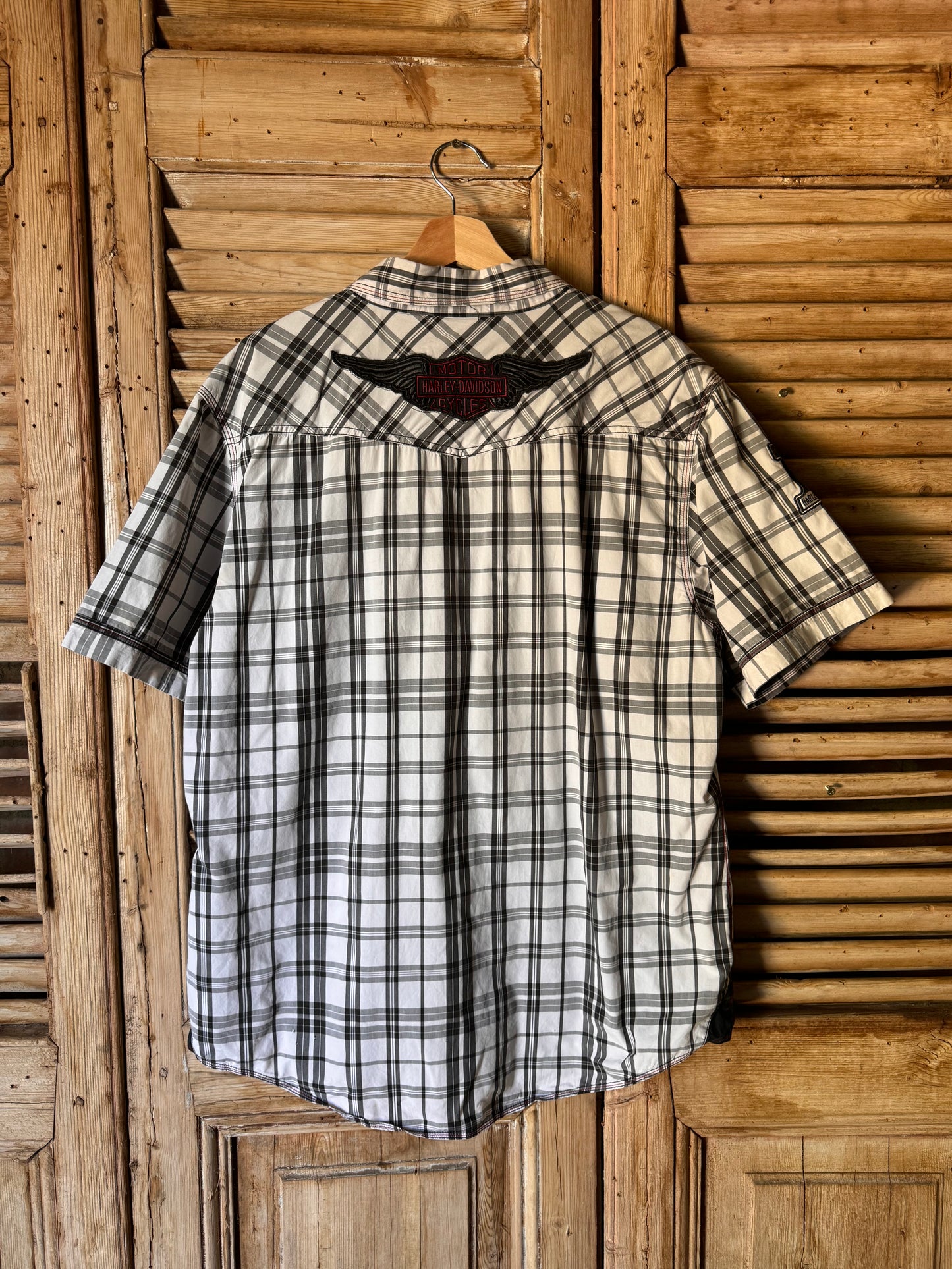 Harley Davidson Short Sleeve Patch Shirt [XL]