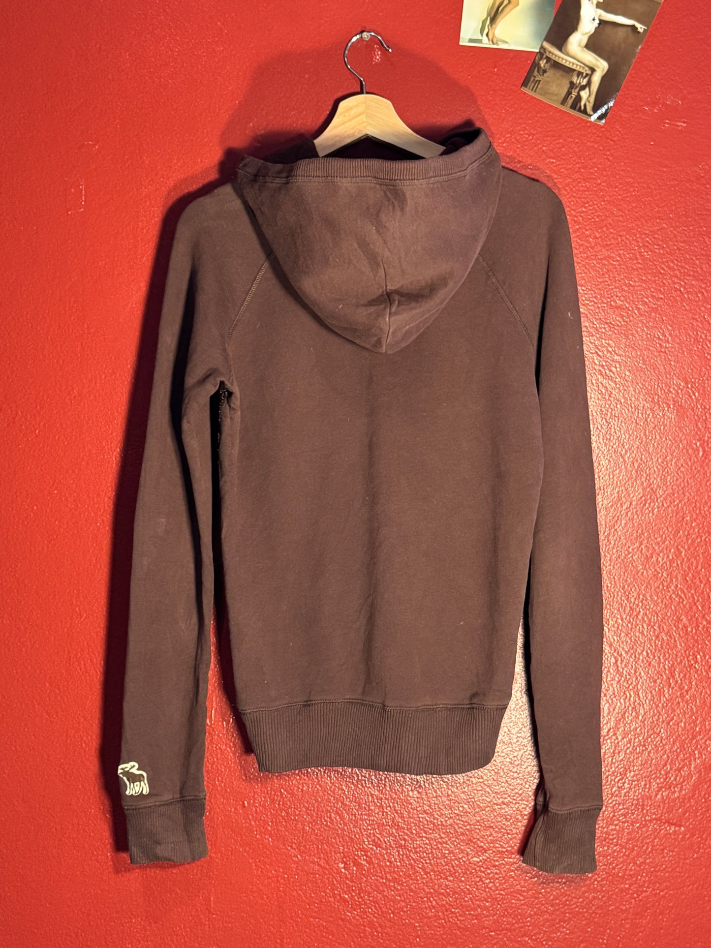 Vintage Y2K Abercrombie Logo Quarter Zip Hoodie (L)