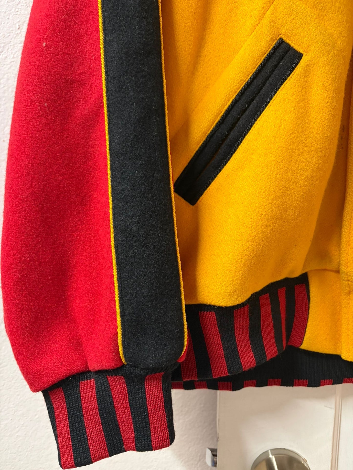 Vintage Aztecas Dorados Wool Bomber Jacket [XL]
