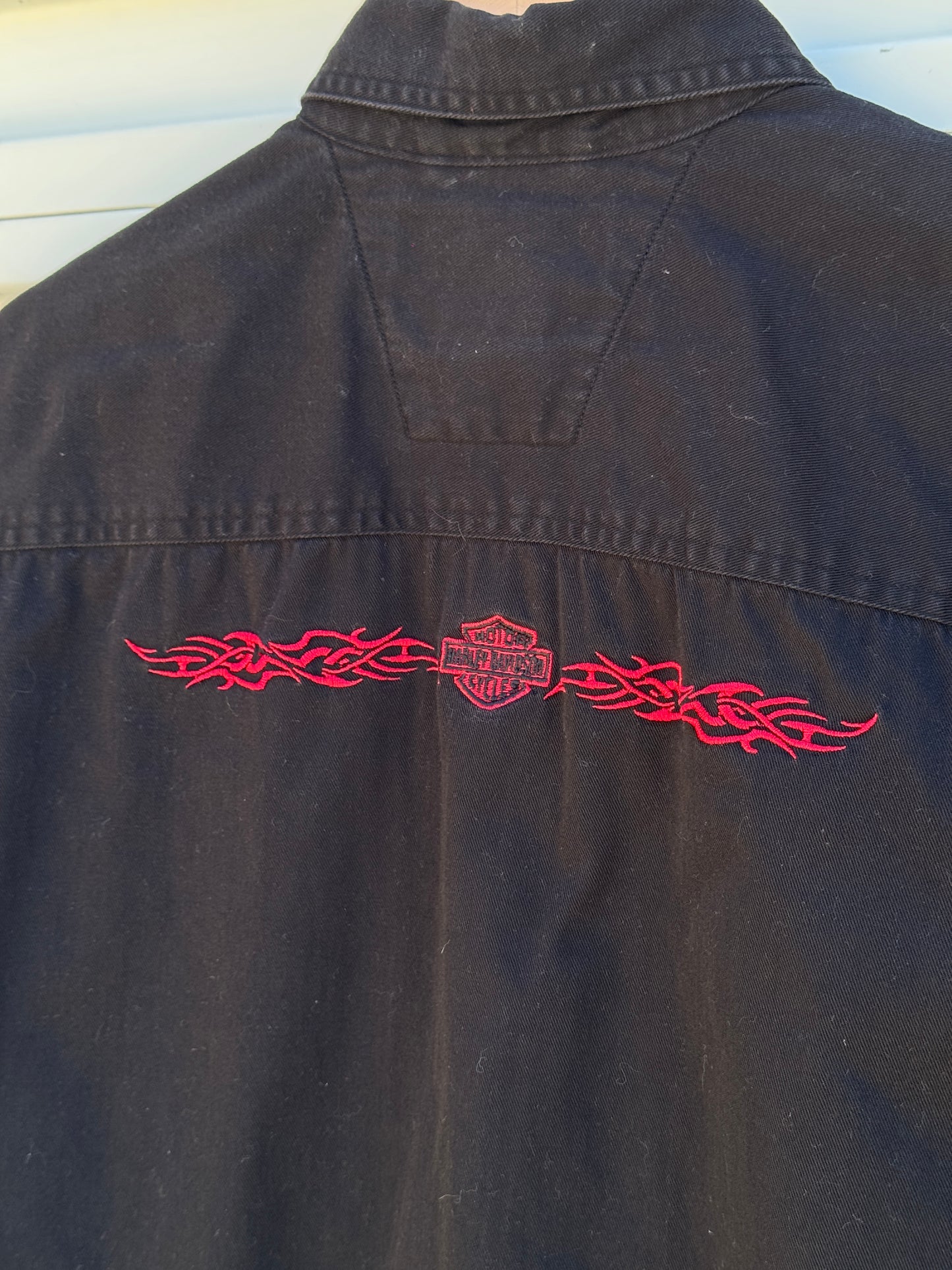 Vintage Harley Davidson black short sleeve shirt - S