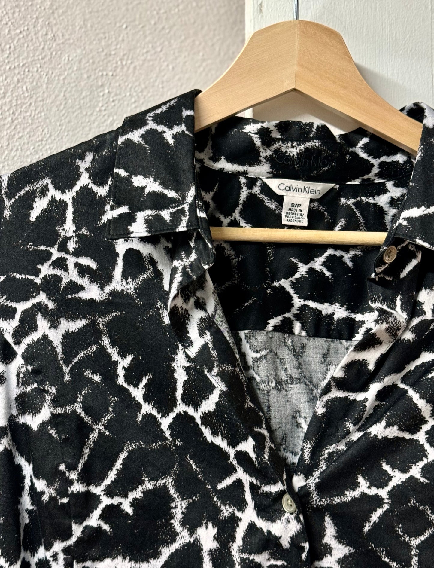 Black & White Calvin Klein Womens Top [S]