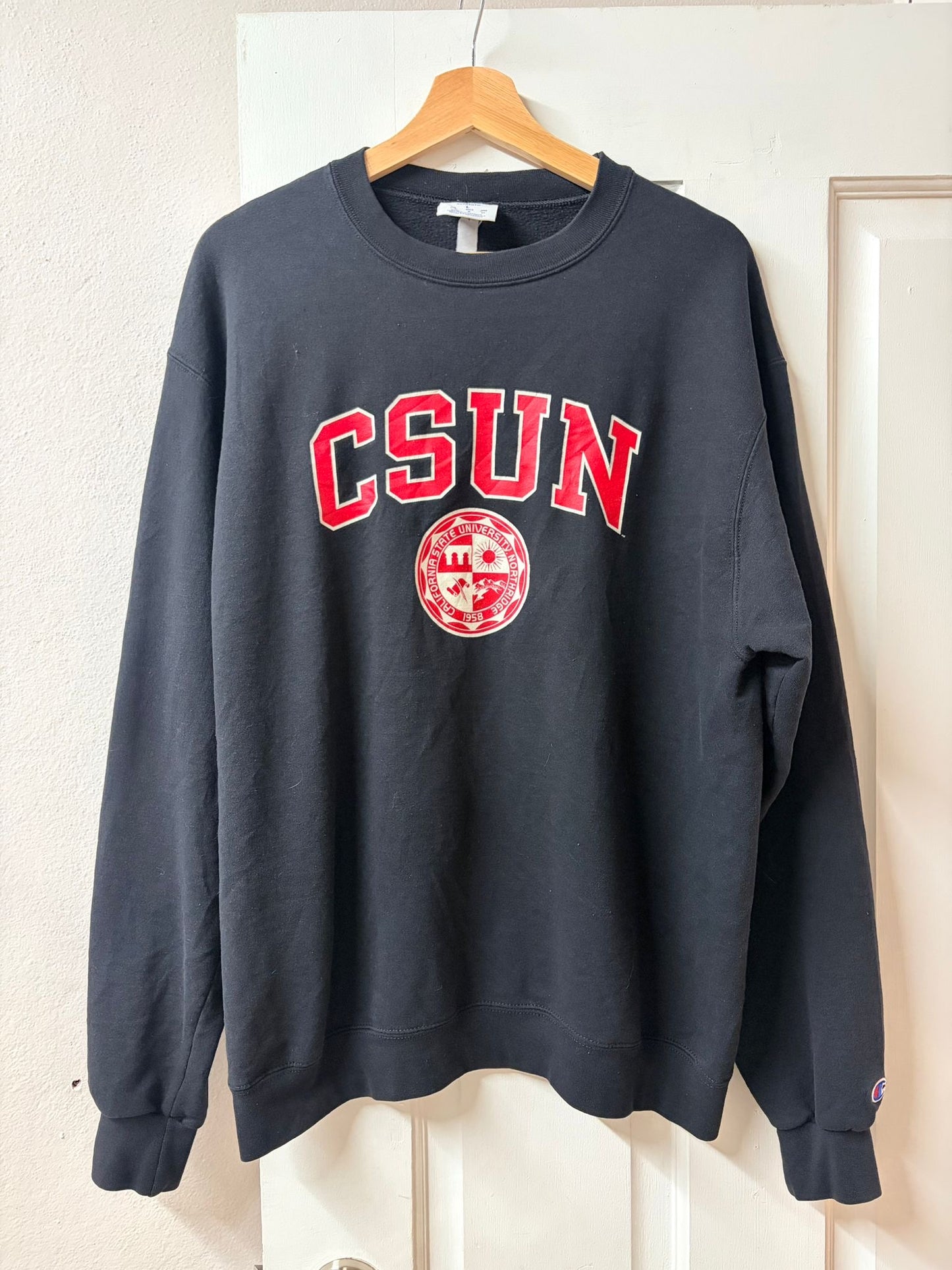 Champion CSUN Black Crewneck Jumper [L]