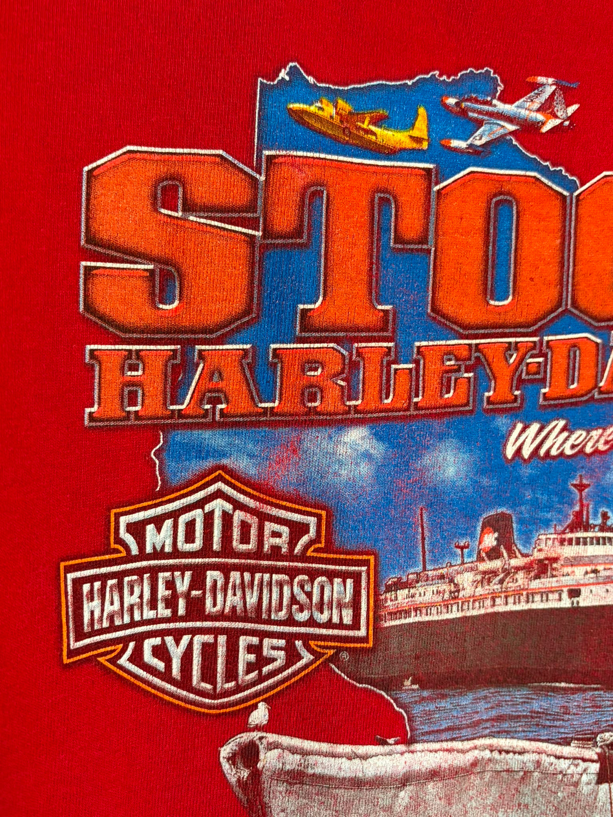 Harley-Davidson Skull Bandana Graphic T-Shirt [XL]