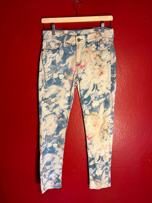 Polo Ralph Lauren Floral Print Skinny Jeans - W27 (AU 8-10)
