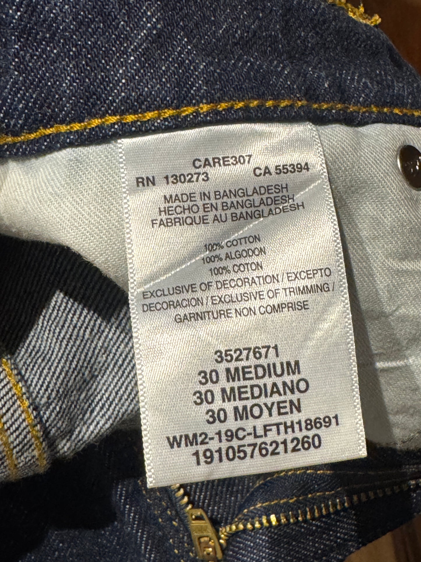 Lee Dark Wash Denim Mini Skirt